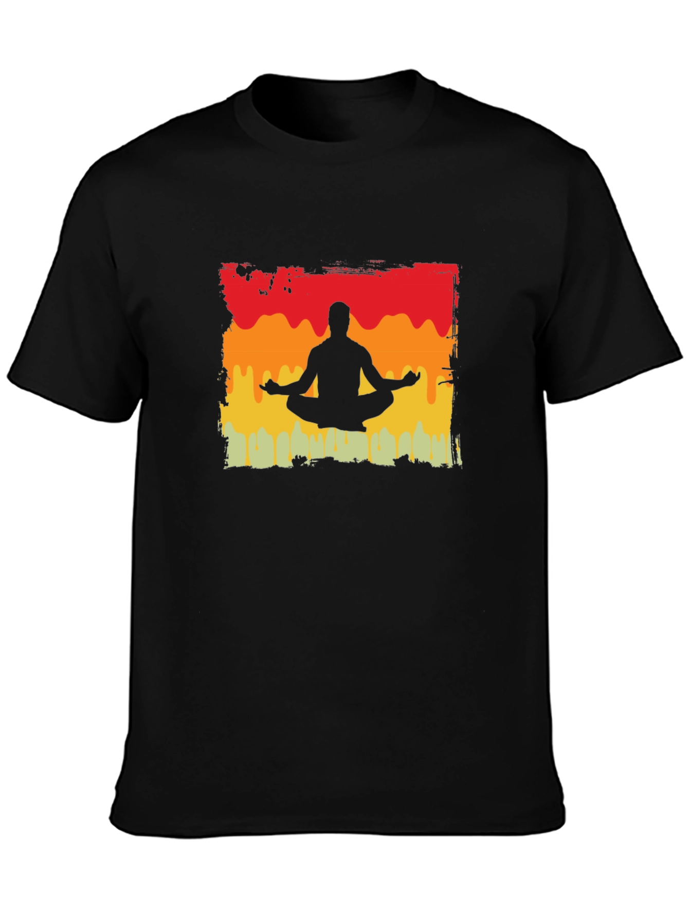 Yoga Silhouette T-Shirt - Meditative Design
