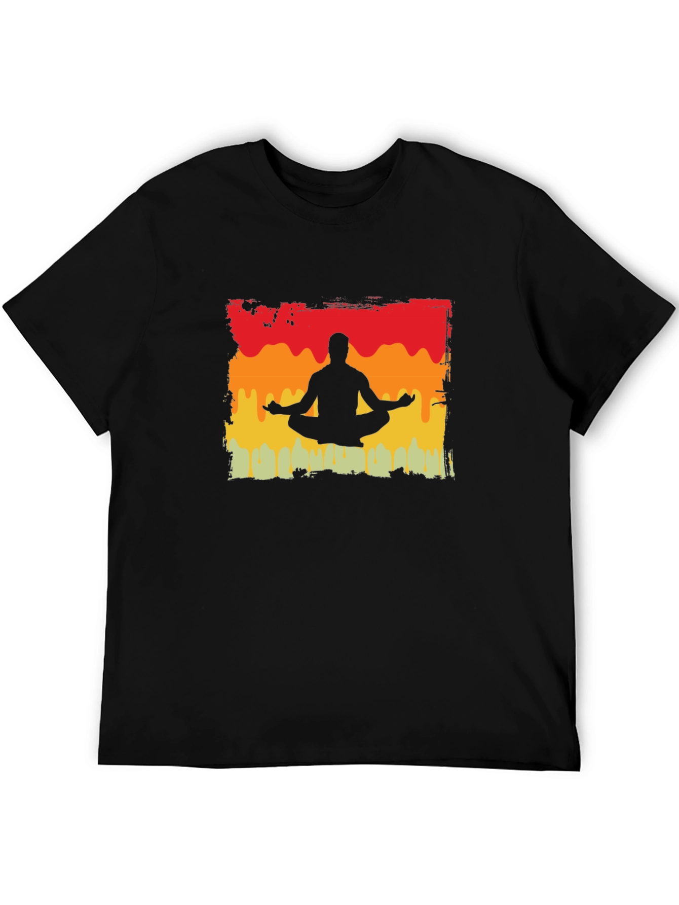 Yoga Silhouette T-Shirt - Meditative Design
