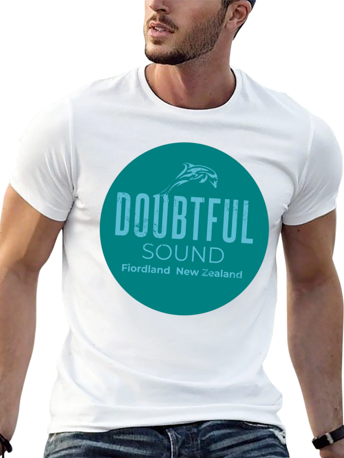 Doubtful Sound New Zealand T-Shirt - Round Graphic Tee