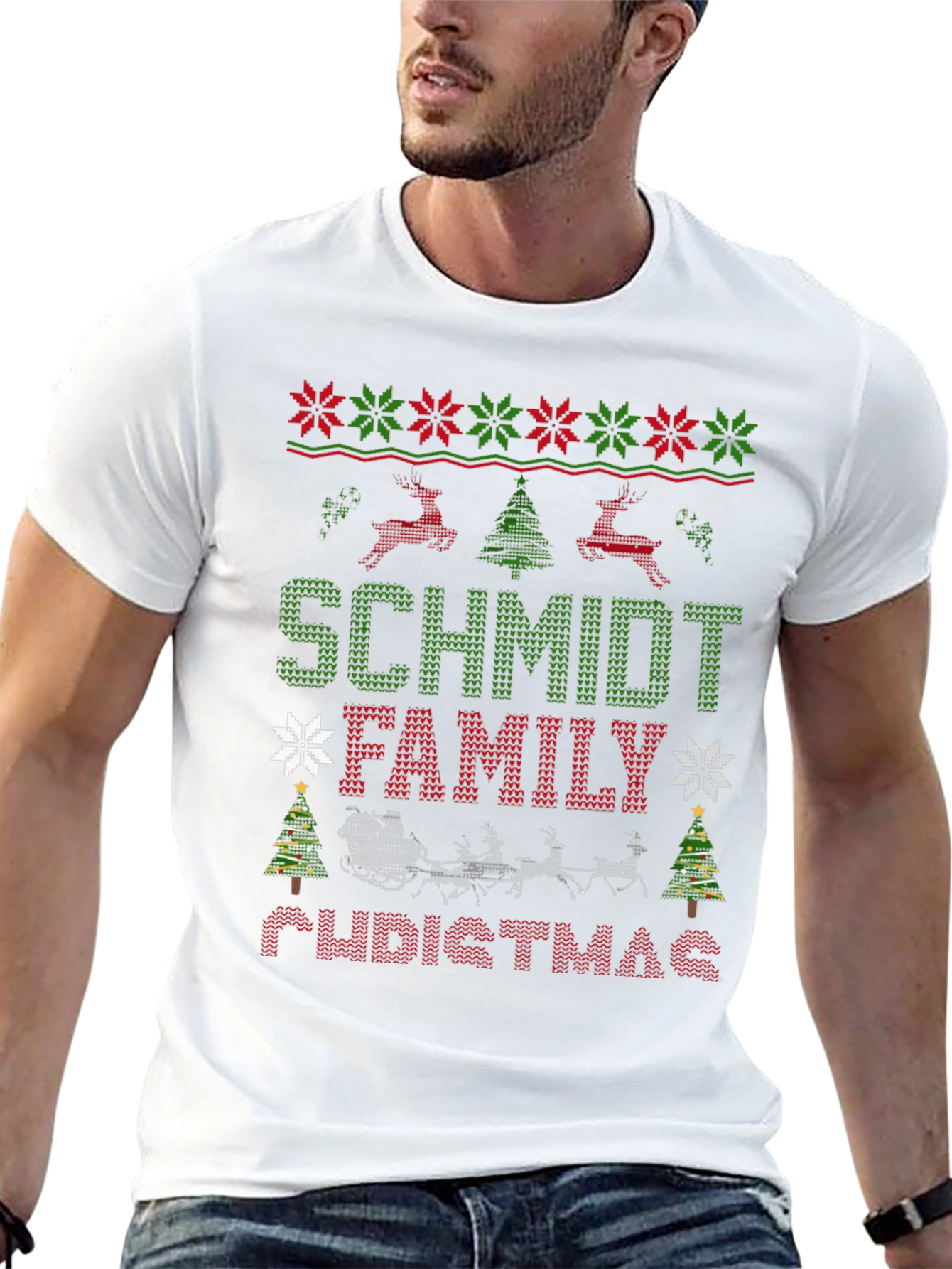 Schmidt Family Christmas Sweater T-Shirt