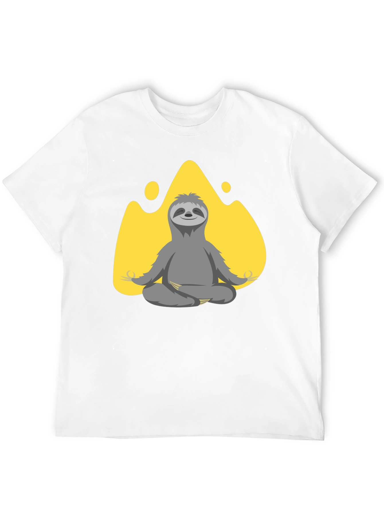 Meditating Sloth Graphic T-Shirt