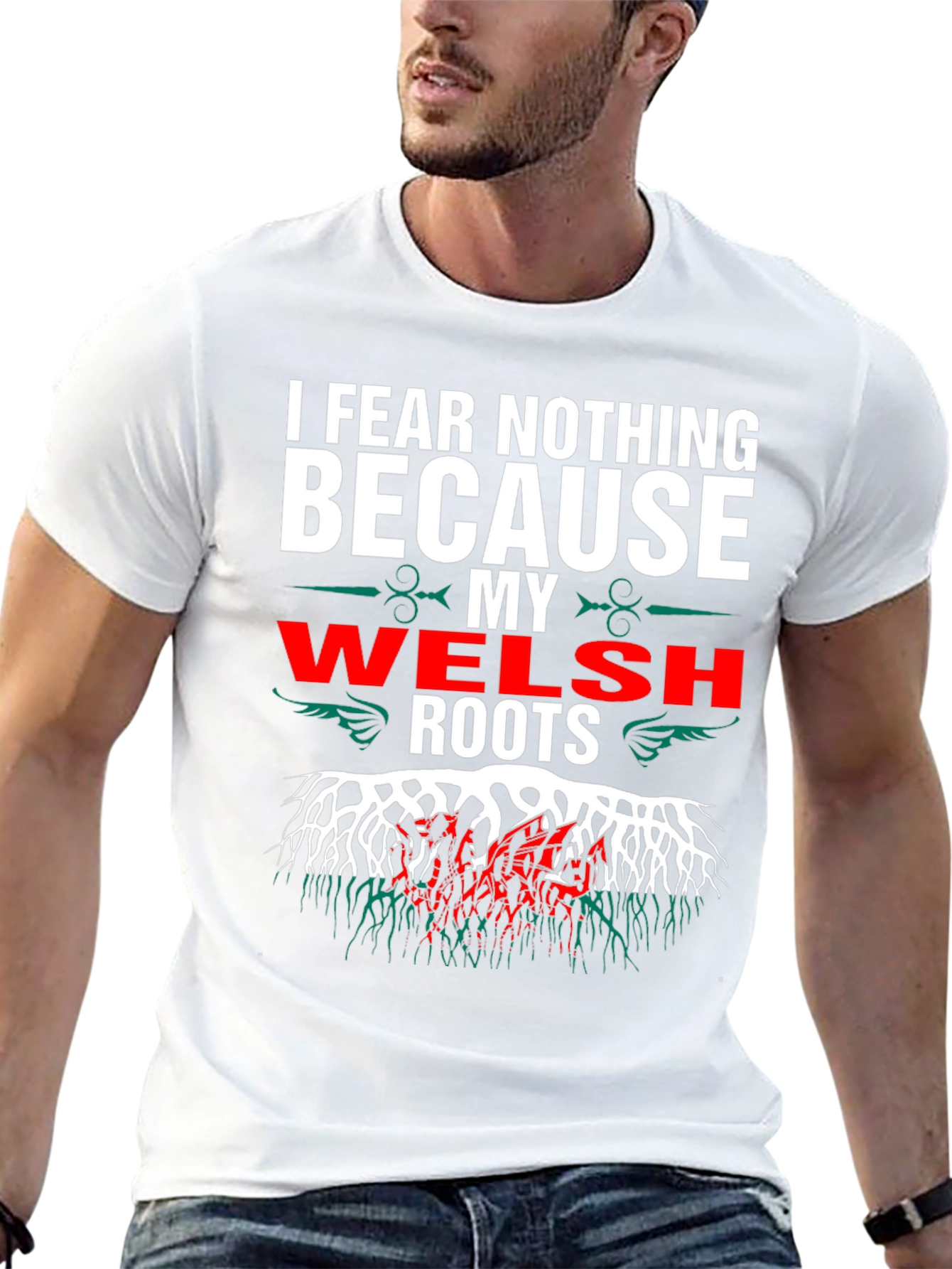 Welsh Roots T-Shirt - Fear Nothing Wales Pride