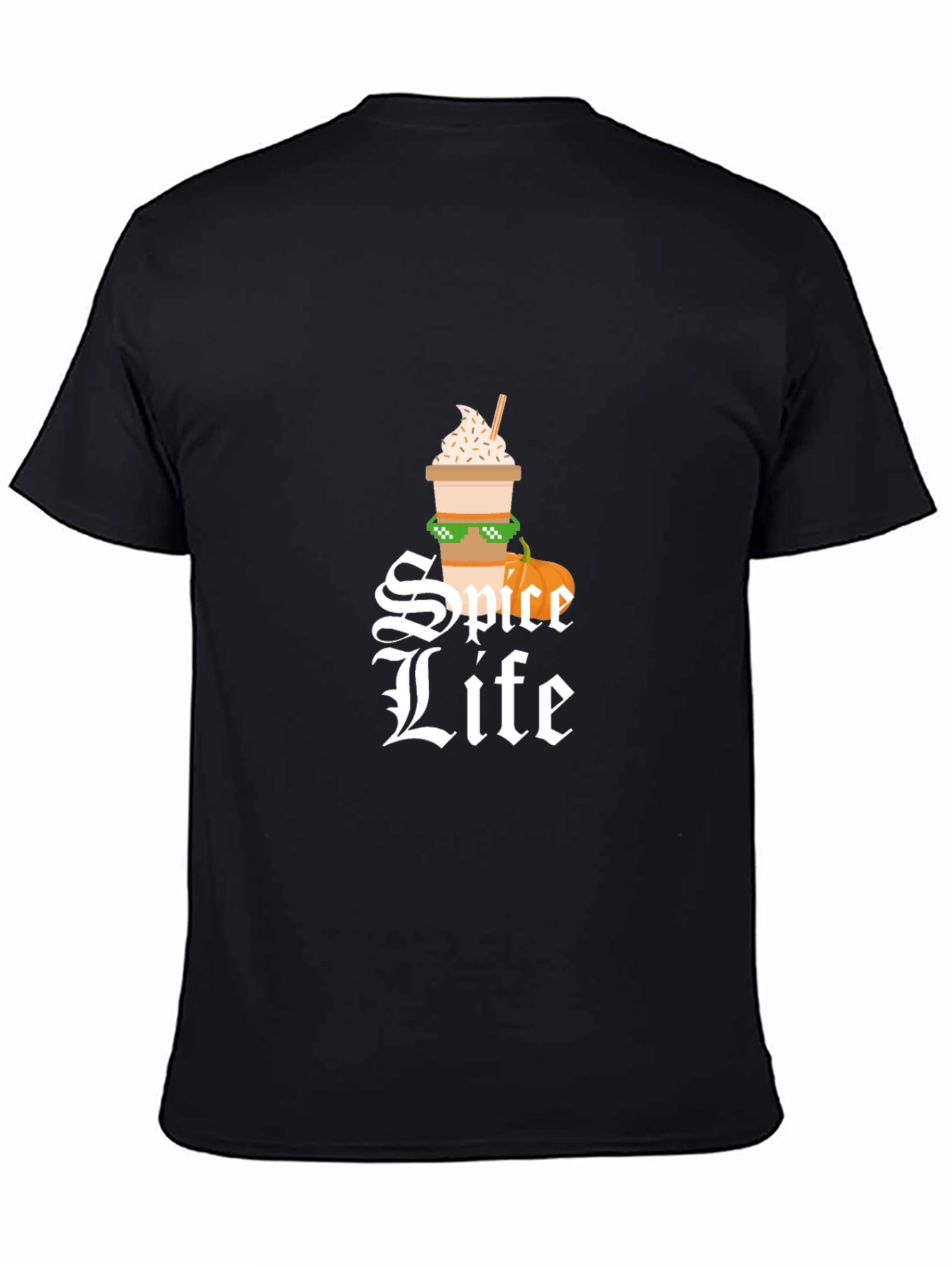 Spice Life Graphic T-Shirt - Coffee & Pumpkin Tee