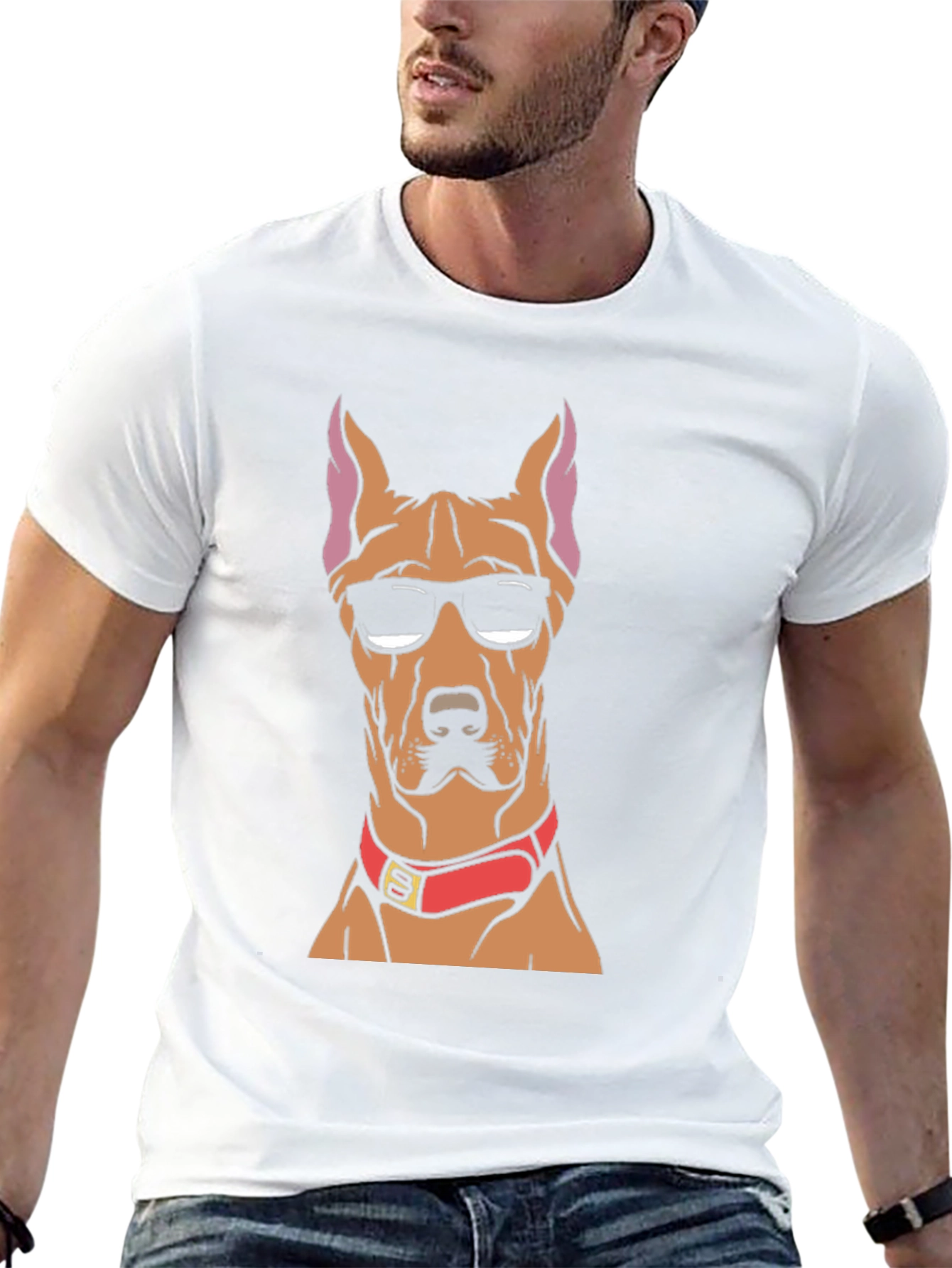 Cool Dog T-Shirt: Doberman with Sunglasses