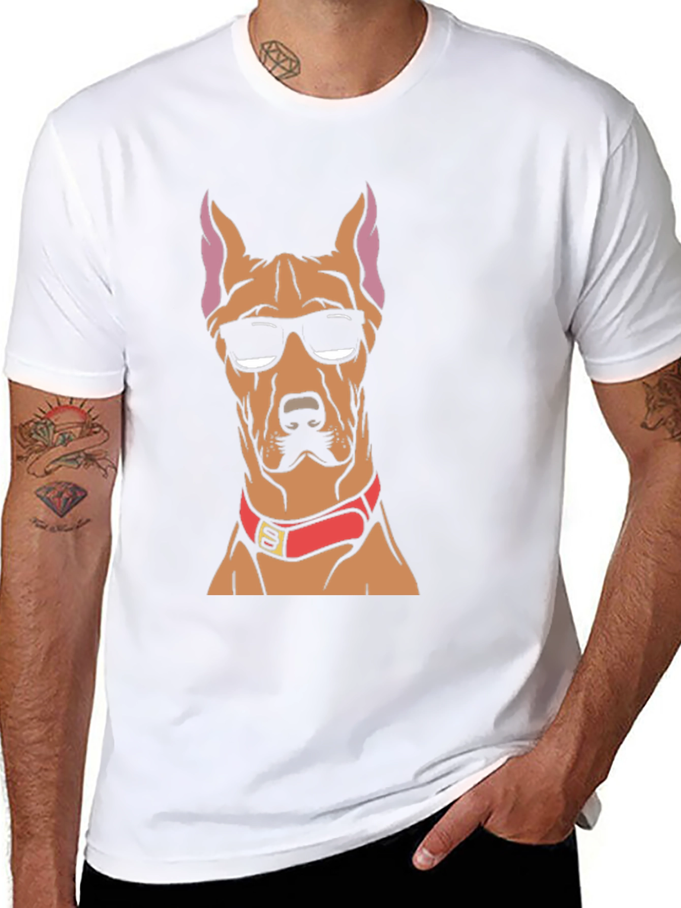 Cool Dog T-Shirt: Doberman with Sunglasses