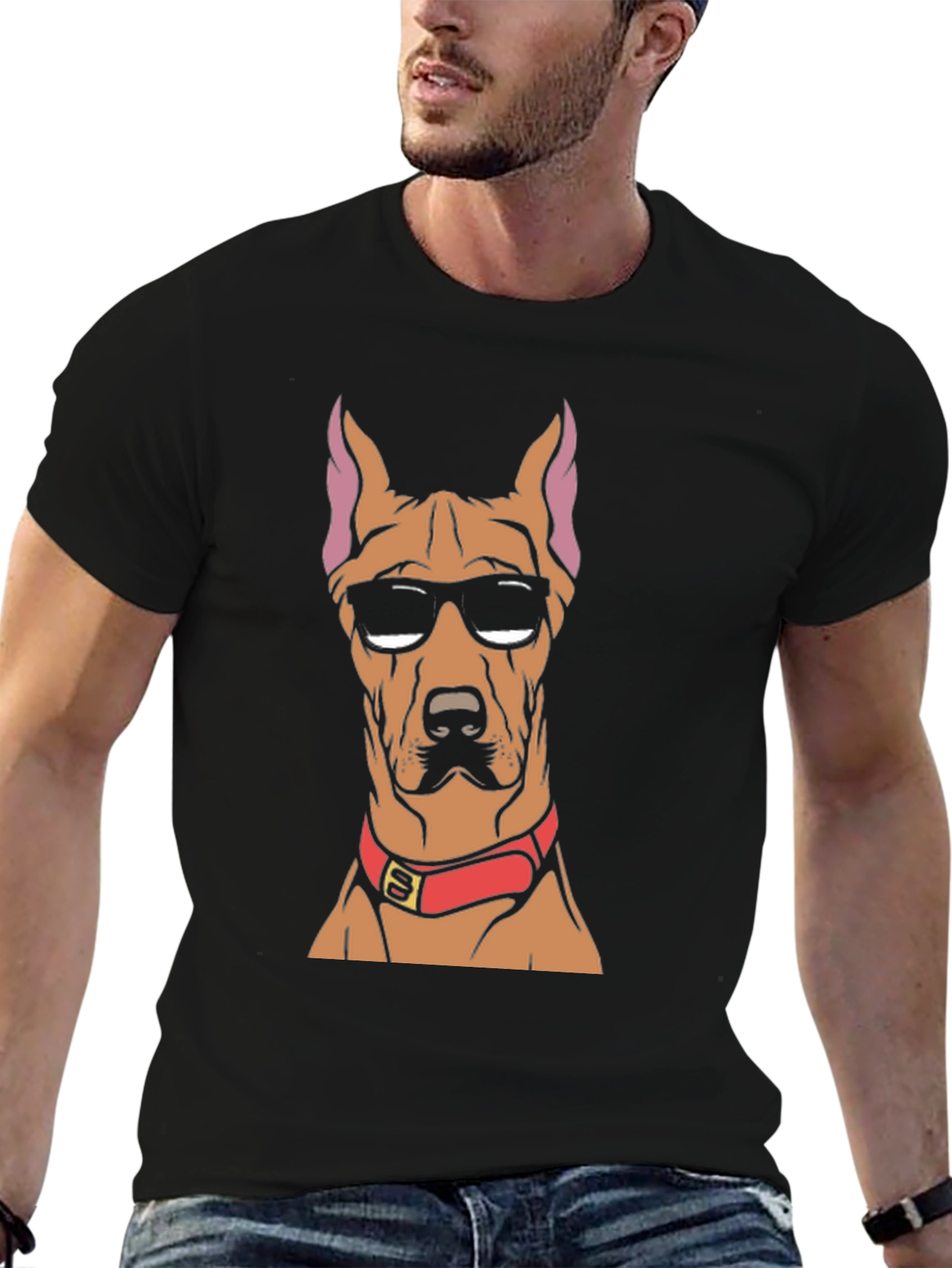Cool Dog T-Shirt: Doberman with Sunglasses