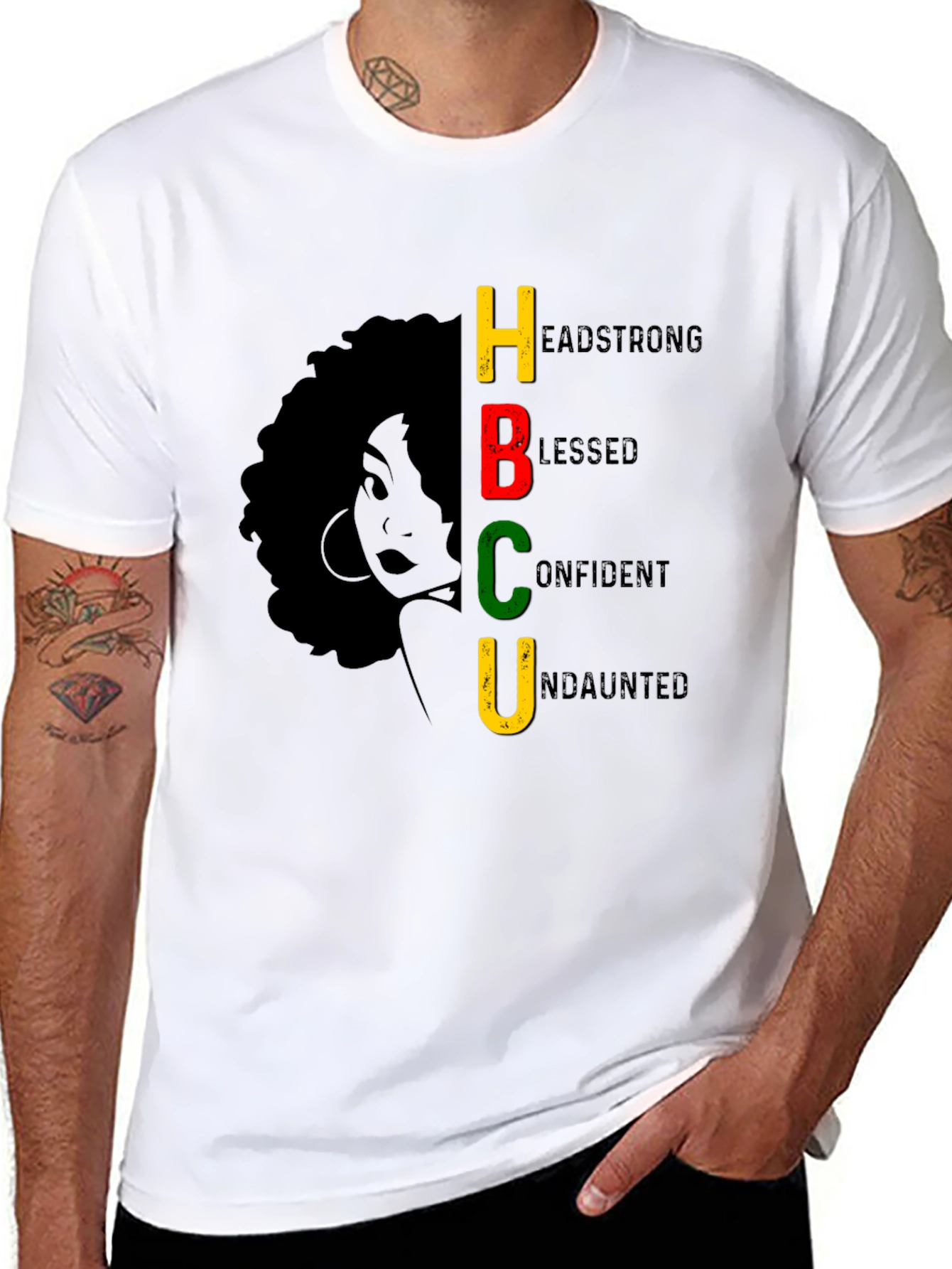 HBCU Headstrong Blessed Confident Undaunted T-Shirt