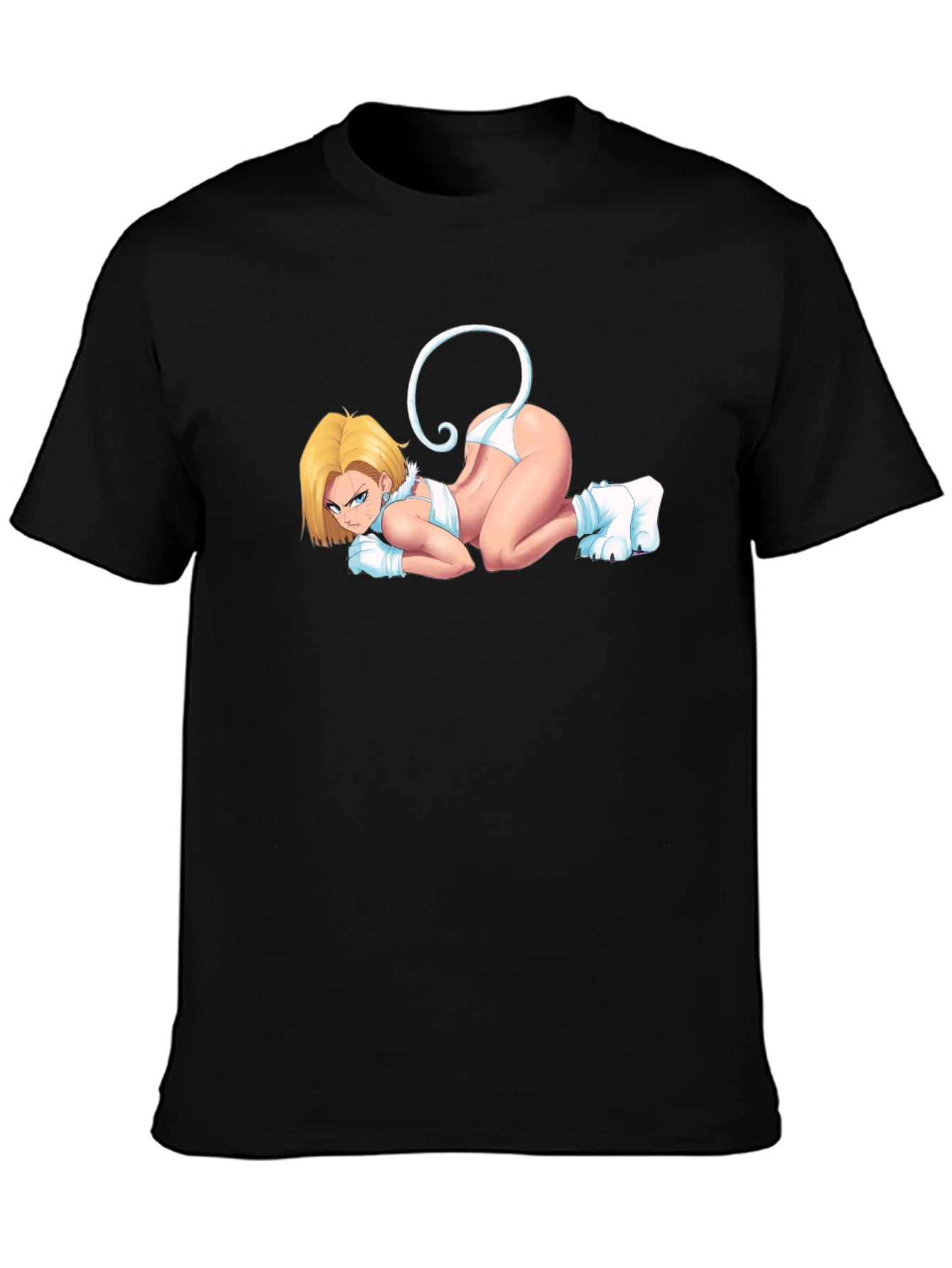 Android 18 Cosplay Black T-Shirt