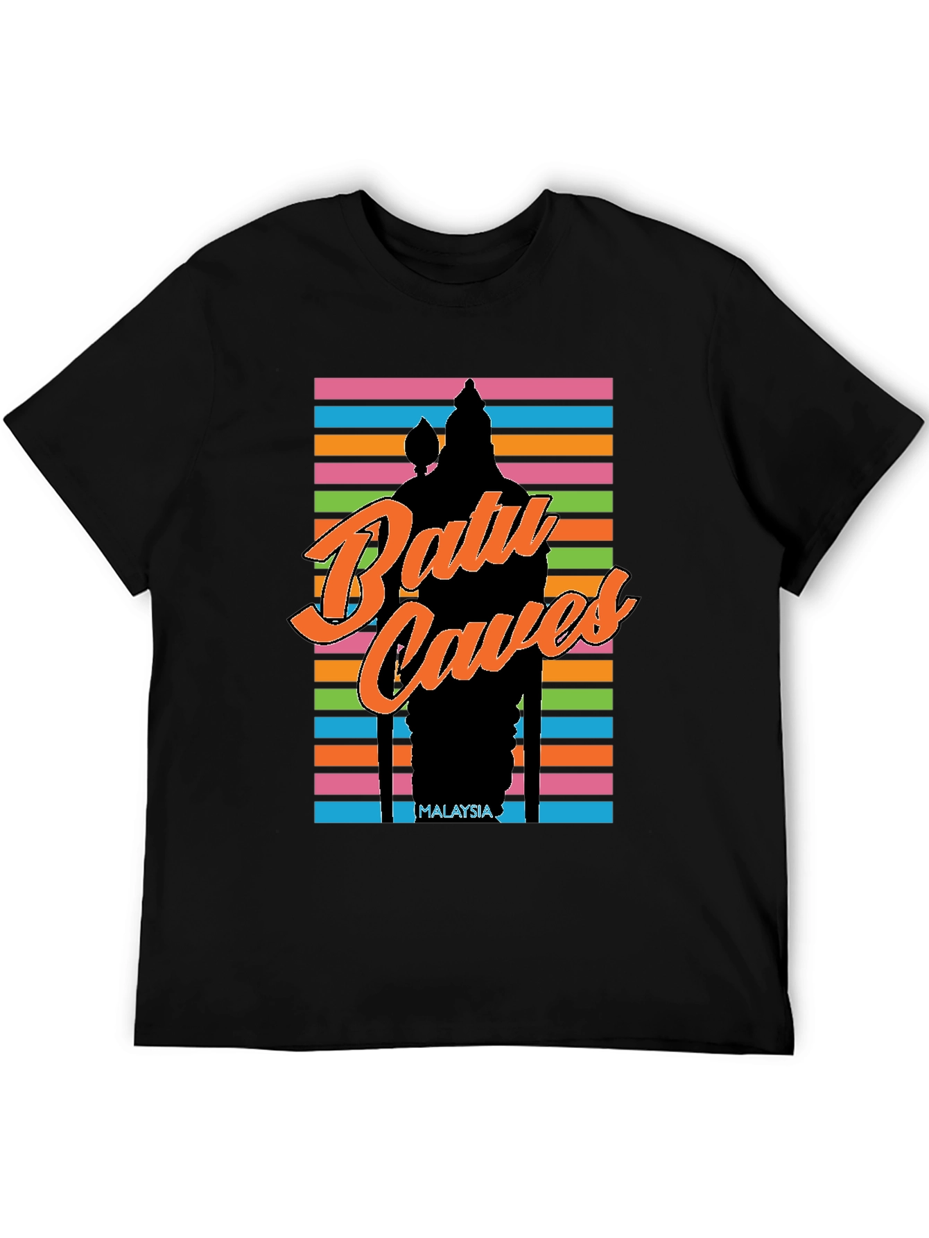 Batu Caves Malaysia T-Shirt - Retro Style