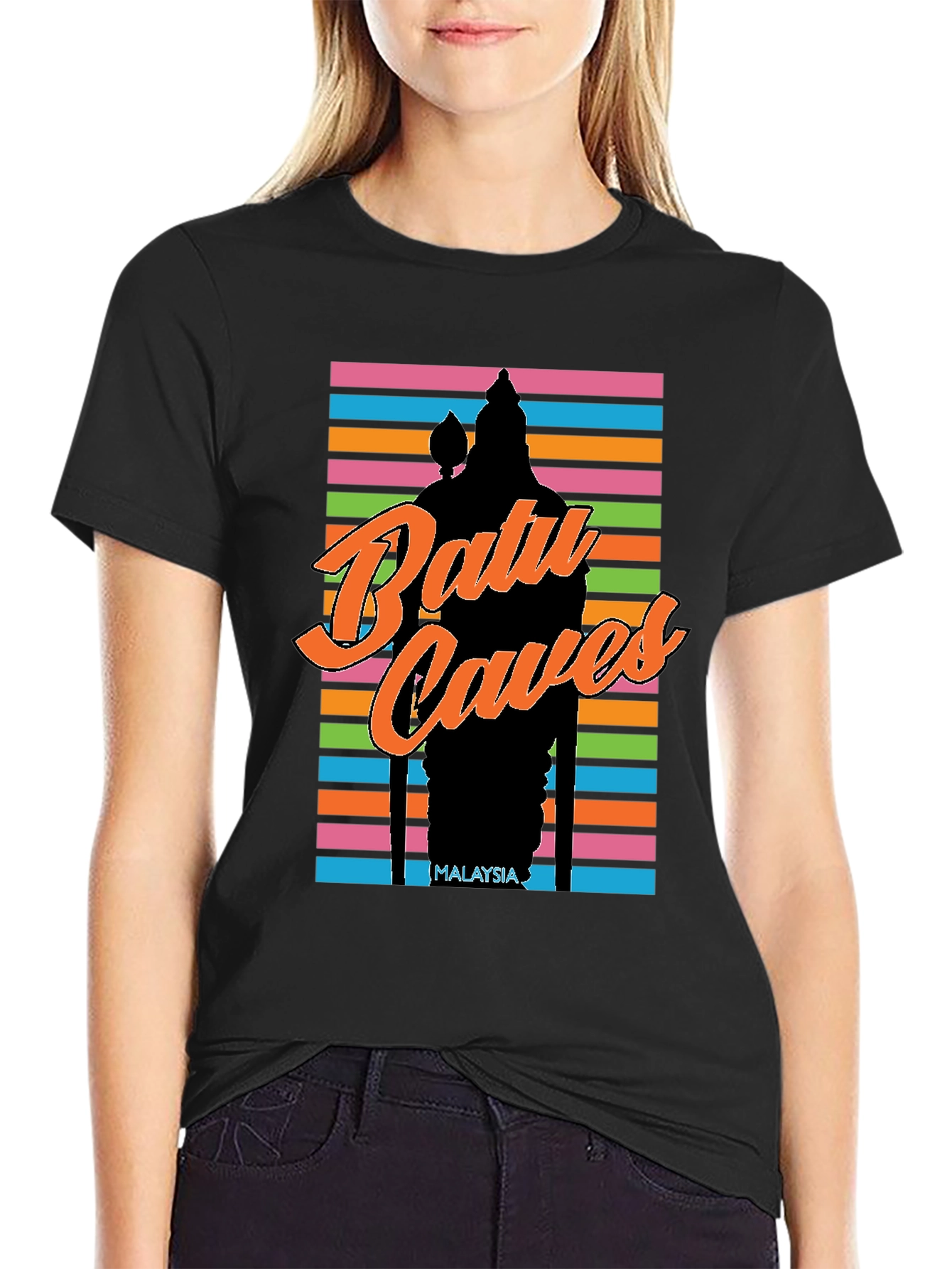 Batu Caves Malaysia T-Shirt - Retro Style