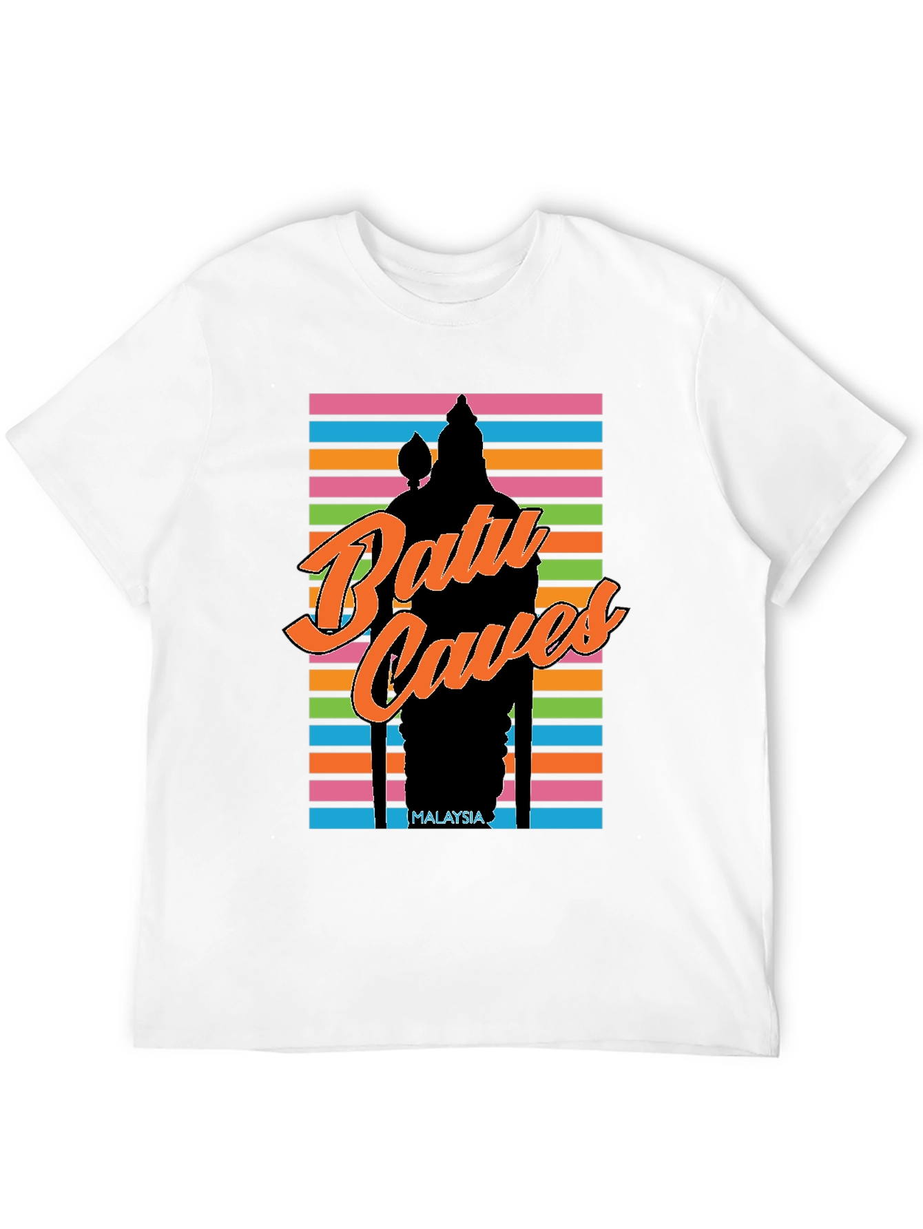 Batu Caves Malaysia T-Shirt - Retro Style