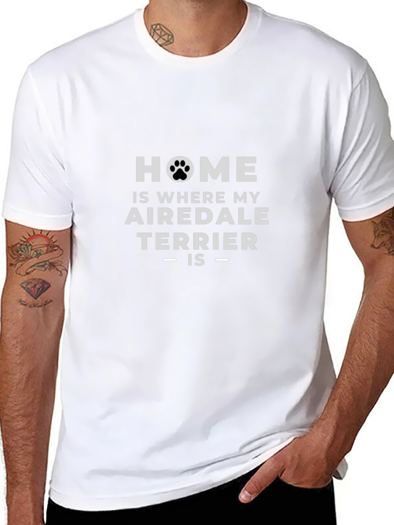 Airedale Terrier Home T-Shirt - Dog Lover Tee