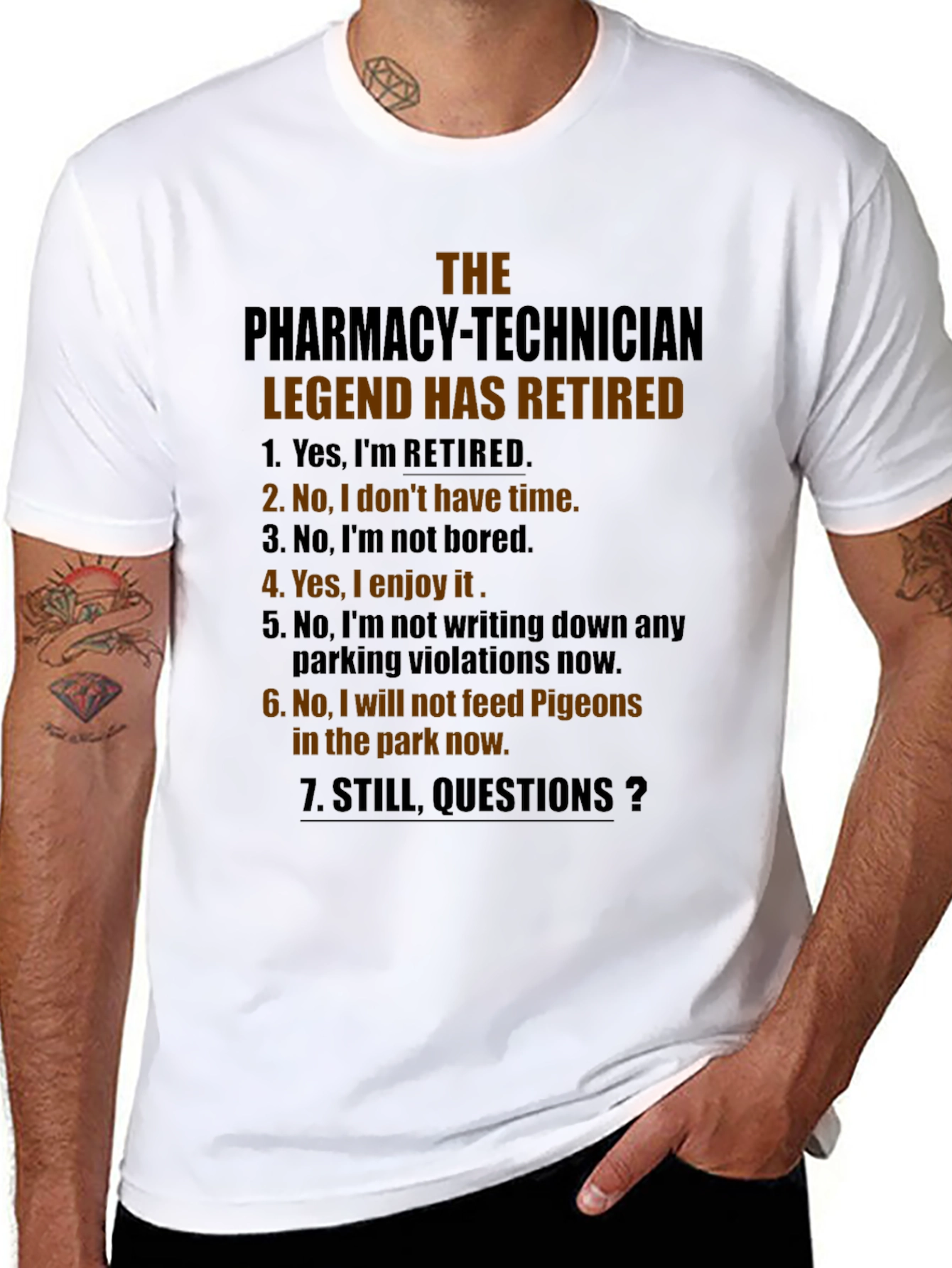 Retired Pharmacy Technician Legend T-Shirt