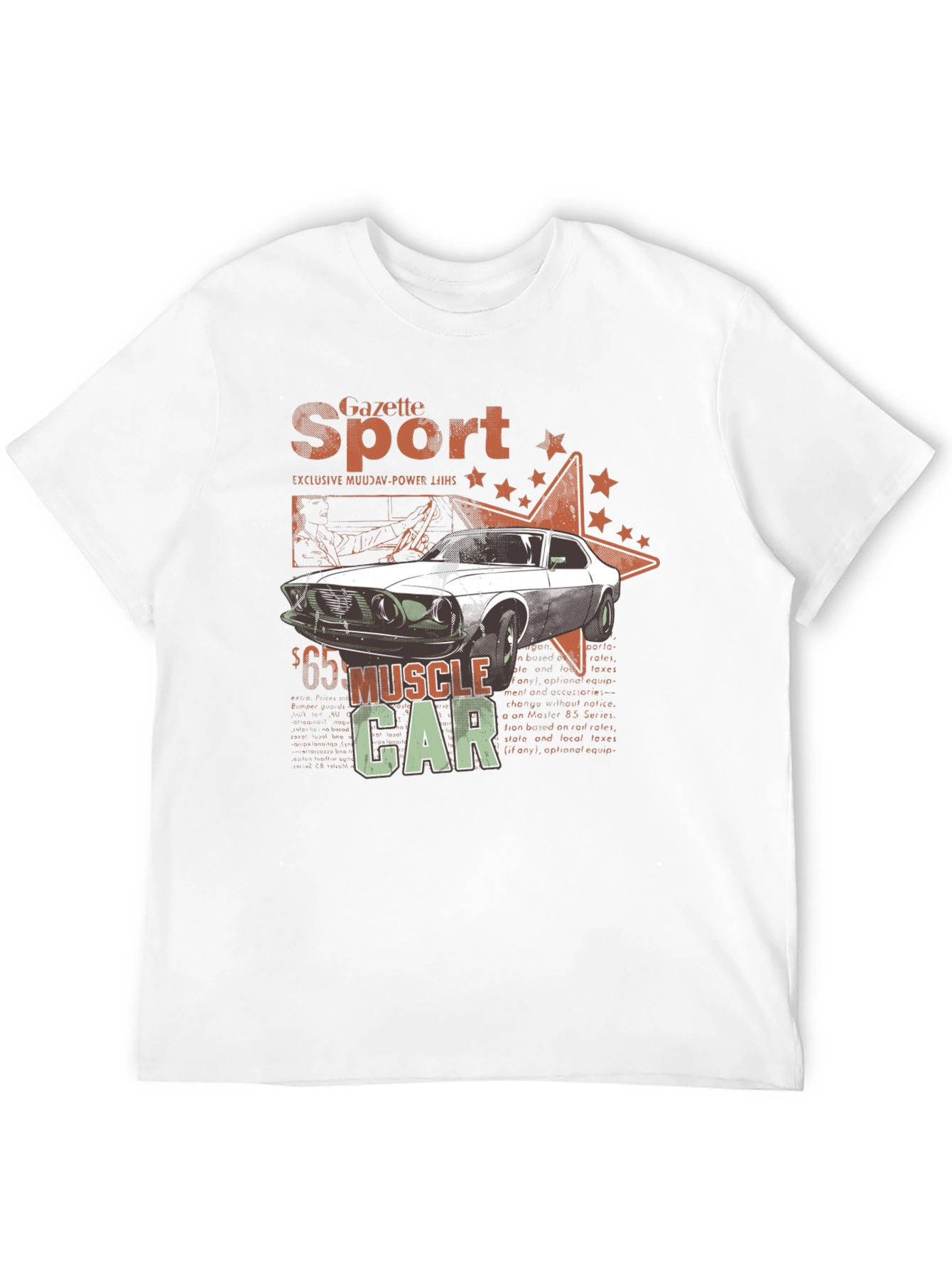 Muscle Car Gazette Sport Black T-Shirt