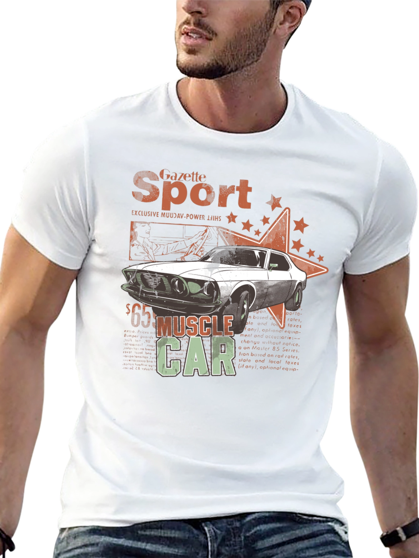 Muscle Car Gazette Sport Black T-Shirt