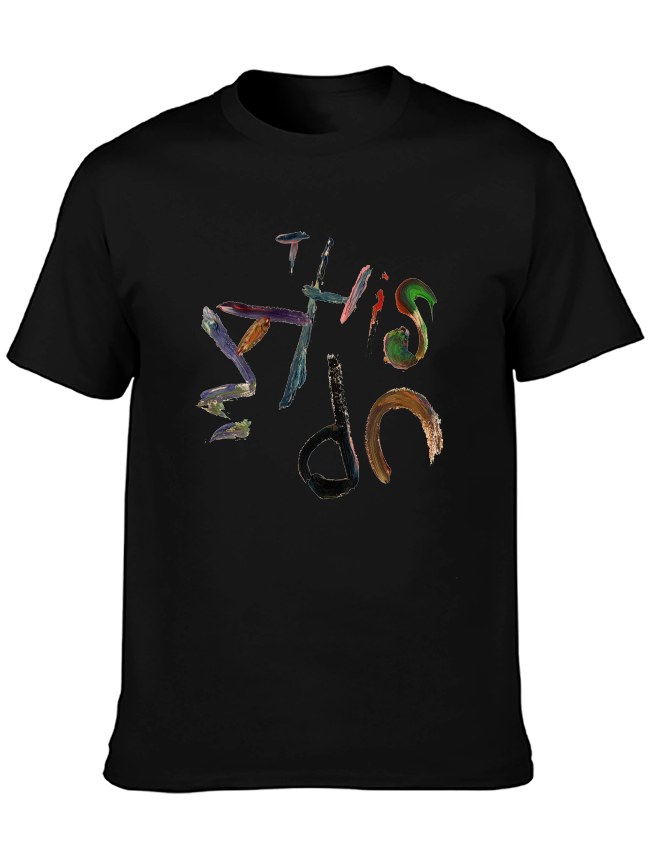 Abstract Graffiti Style Cotton T-Shirt