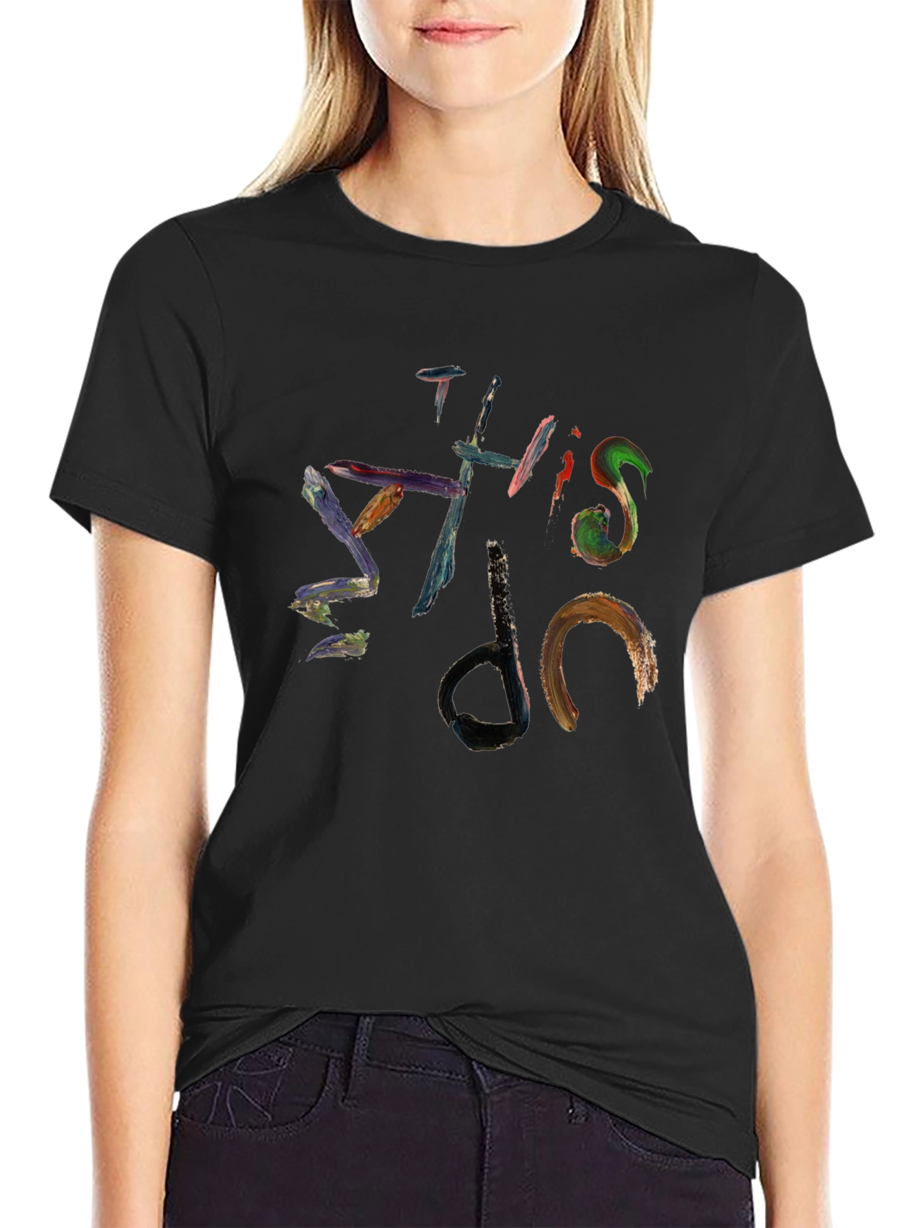 Abstract Graffiti Style Cotton T-Shirt