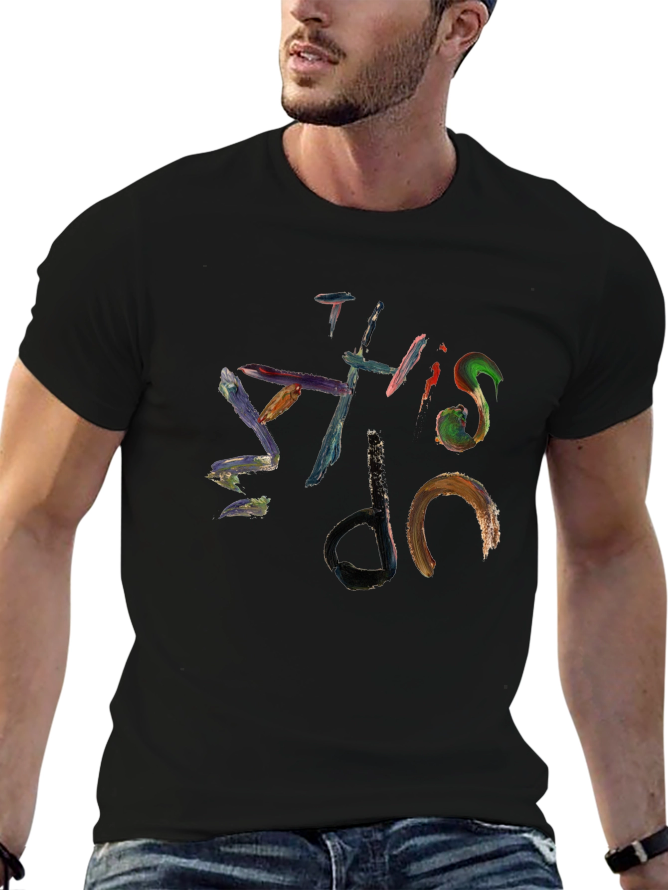 Abstract Graffiti Style Cotton T-Shirt