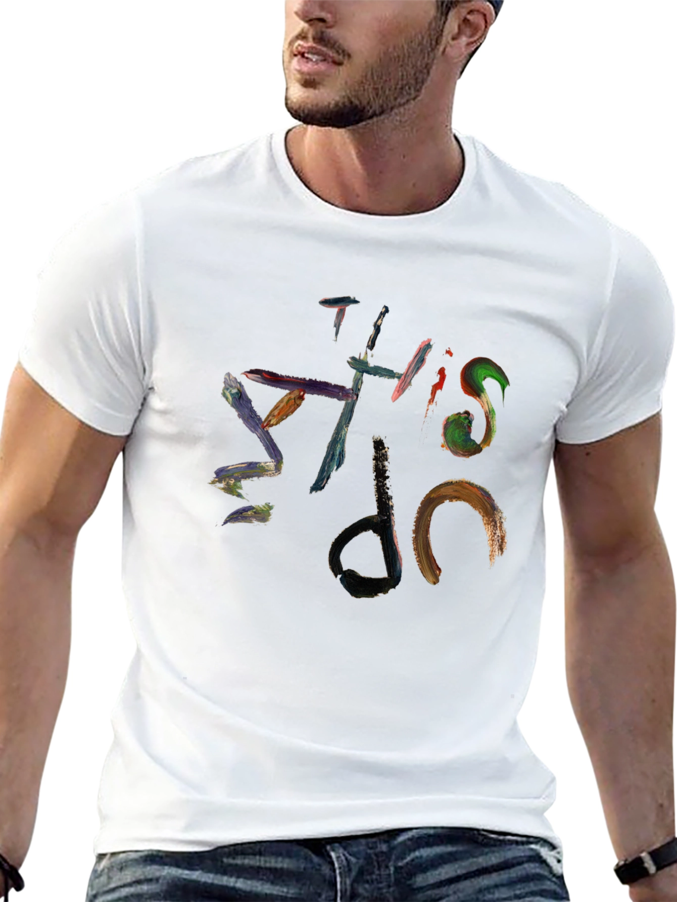 Abstract Graffiti Style Cotton T-Shirt