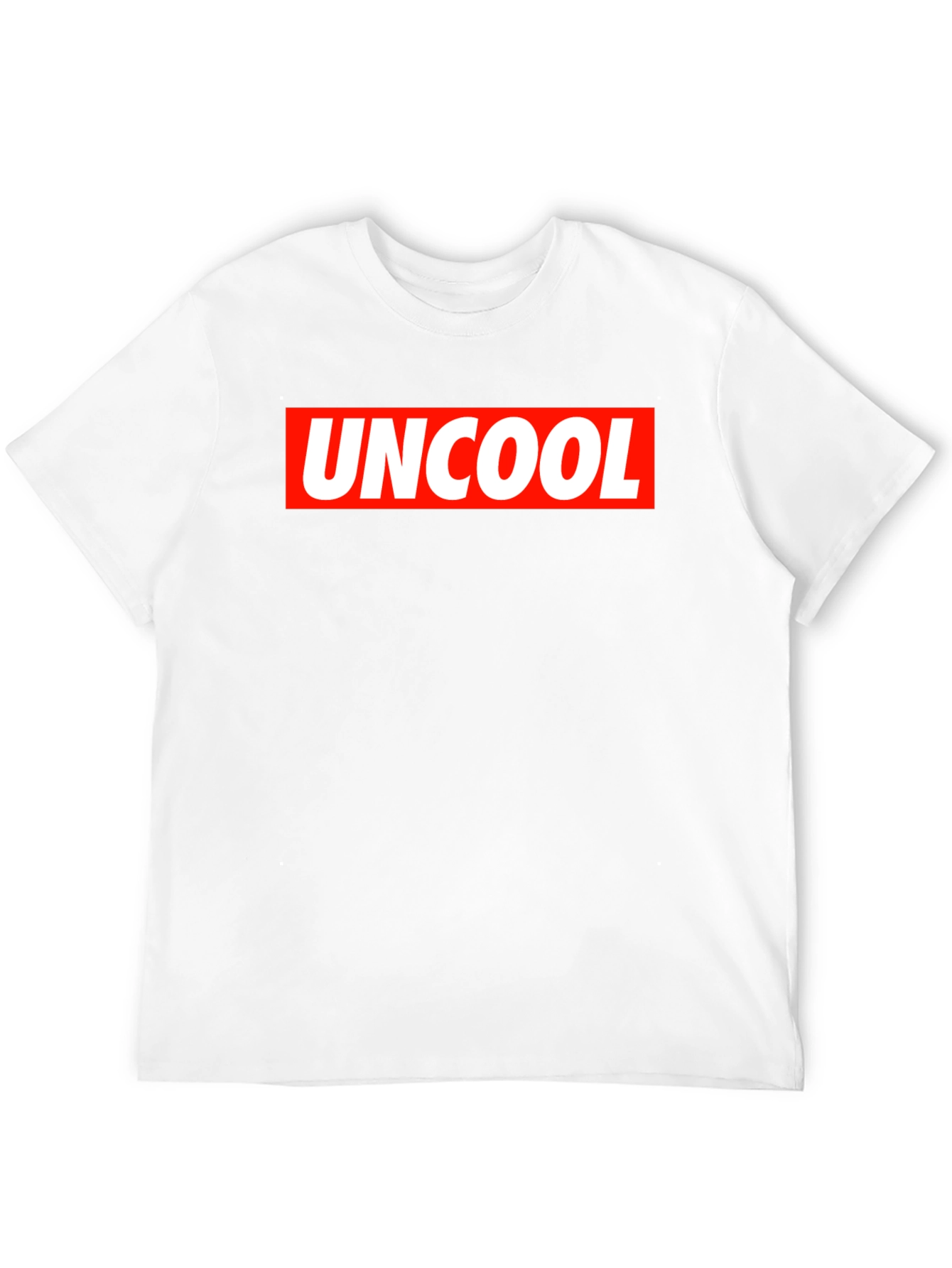 Uncool Graphic Tee - Black Short Sleeve T-Shirt