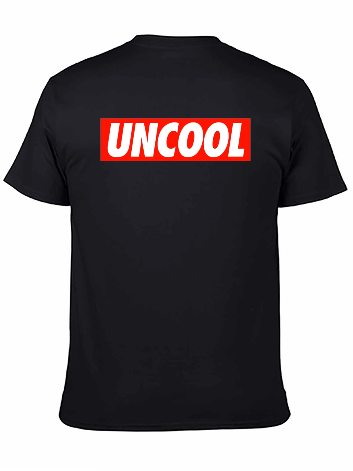 Uncool Graphic Tee - Black Short Sleeve T-Shirt