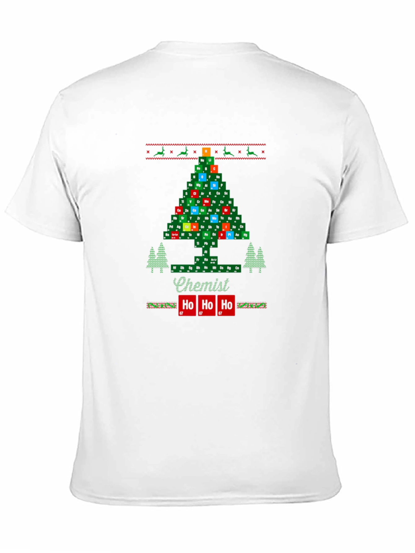 Chemist Holiday T-Shirt - Periodic Table Christmas Tree