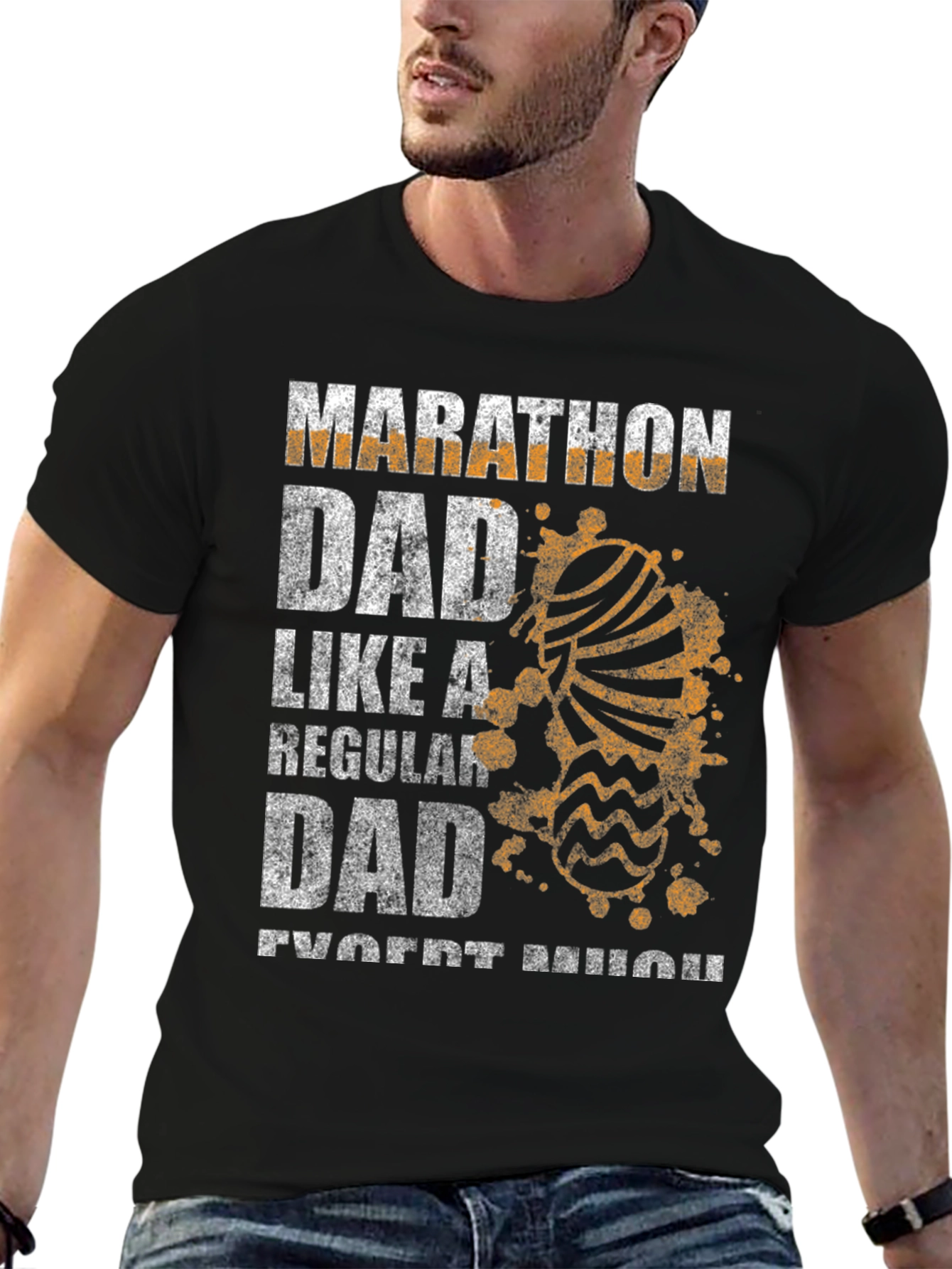 Marathon Dad T-Shirt - Funny Runner Father Tee