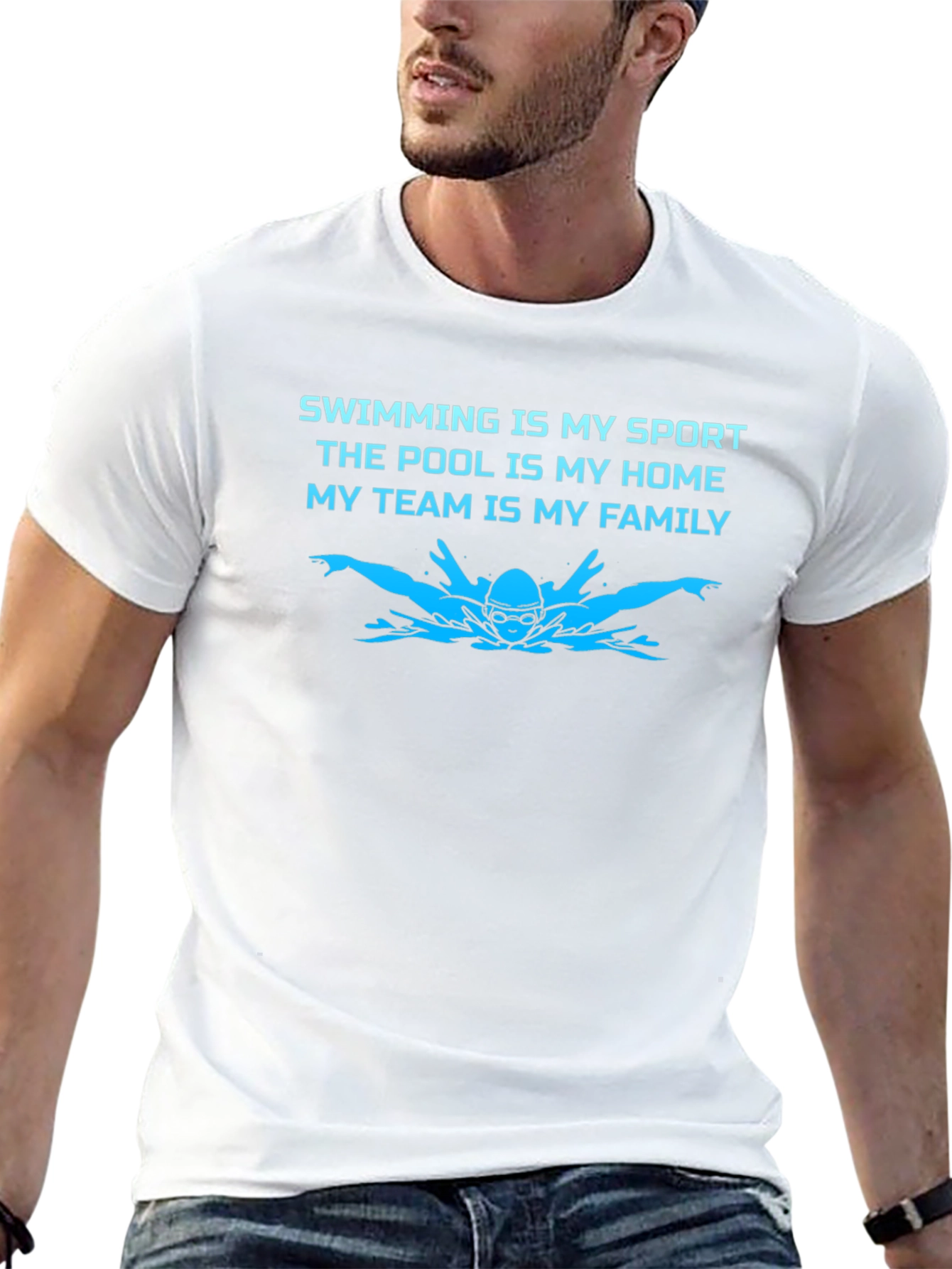 Swimming is My Sport Graphic T-Shirt