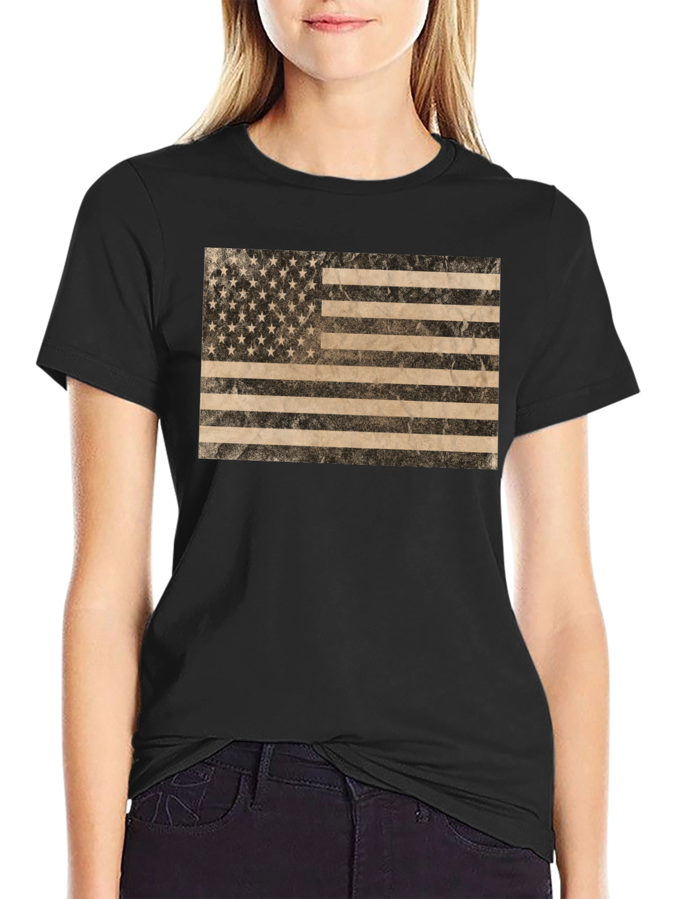 Distressed American Flag T-Shirt