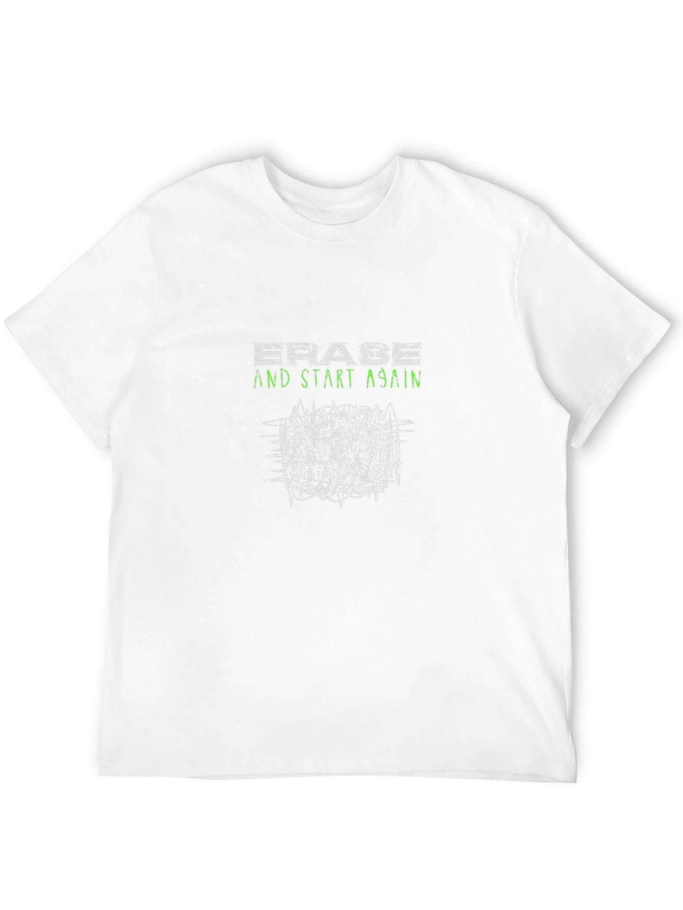 Erase & Start Again Graphic Tee - Black