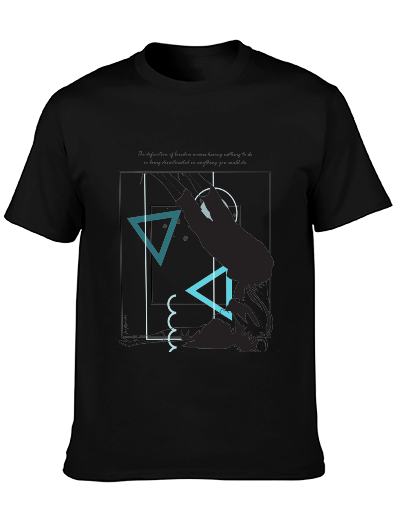 Abstract Graphic Tee - Modern Mens T-Shirt