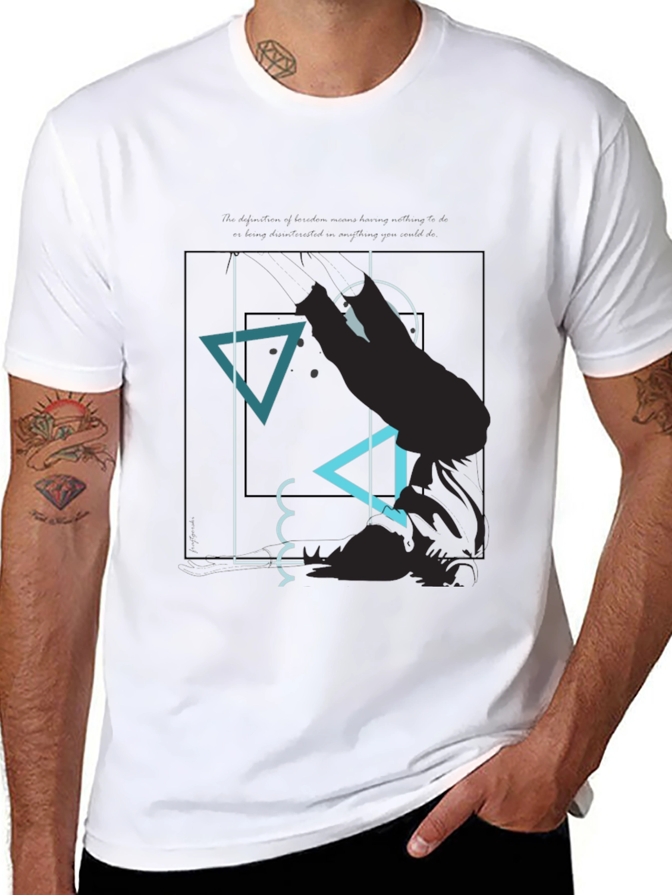 Abstract Graphic Tee - Modern Mens T-Shirt