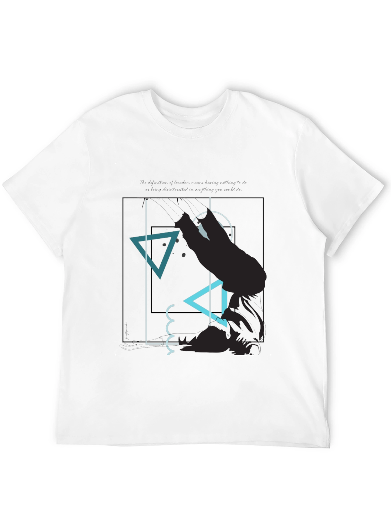 Abstract Graphic Tee - Modern Mens T-Shirt