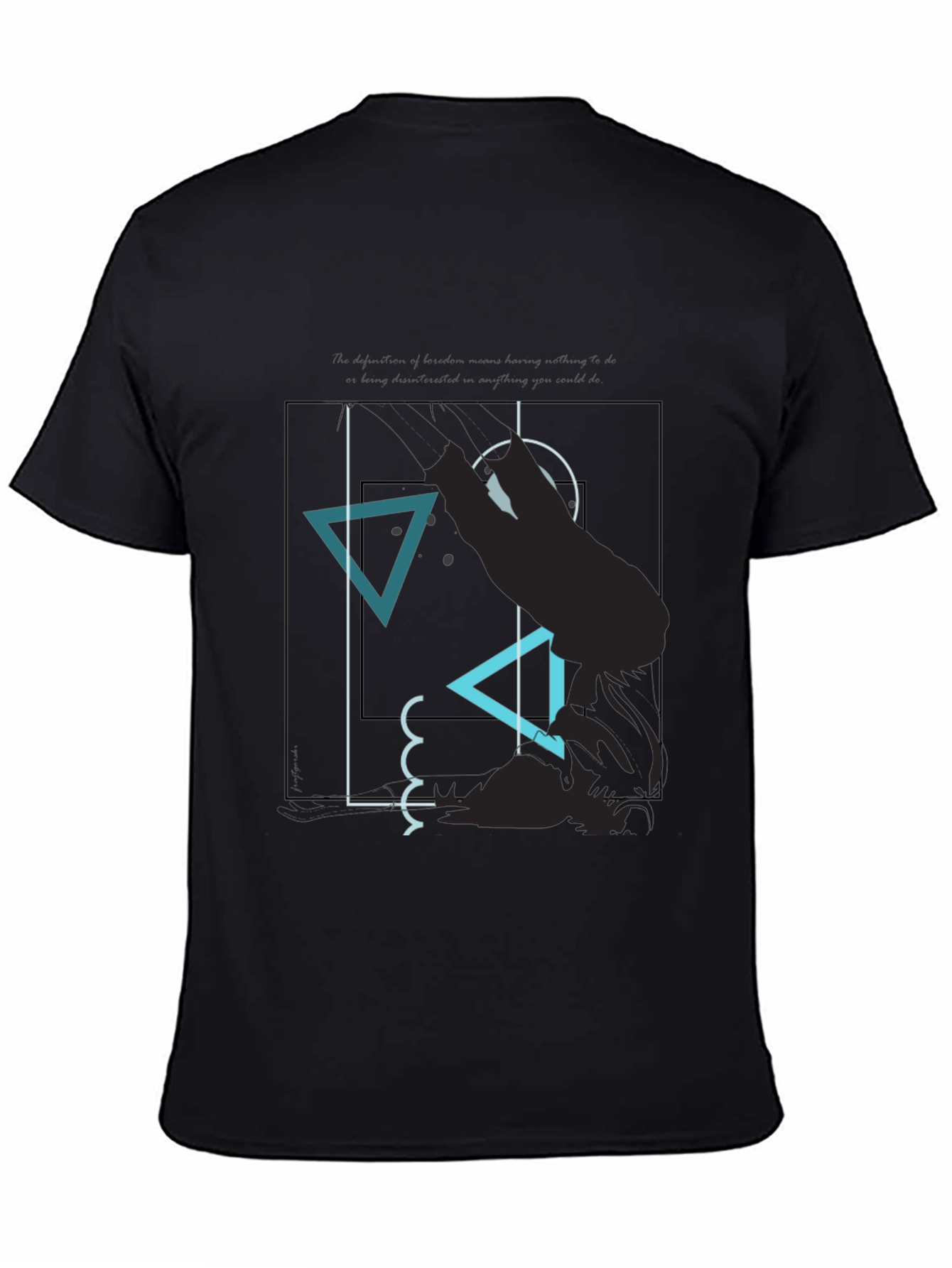 Abstract Graphic Tee - Modern Mens T-Shirt