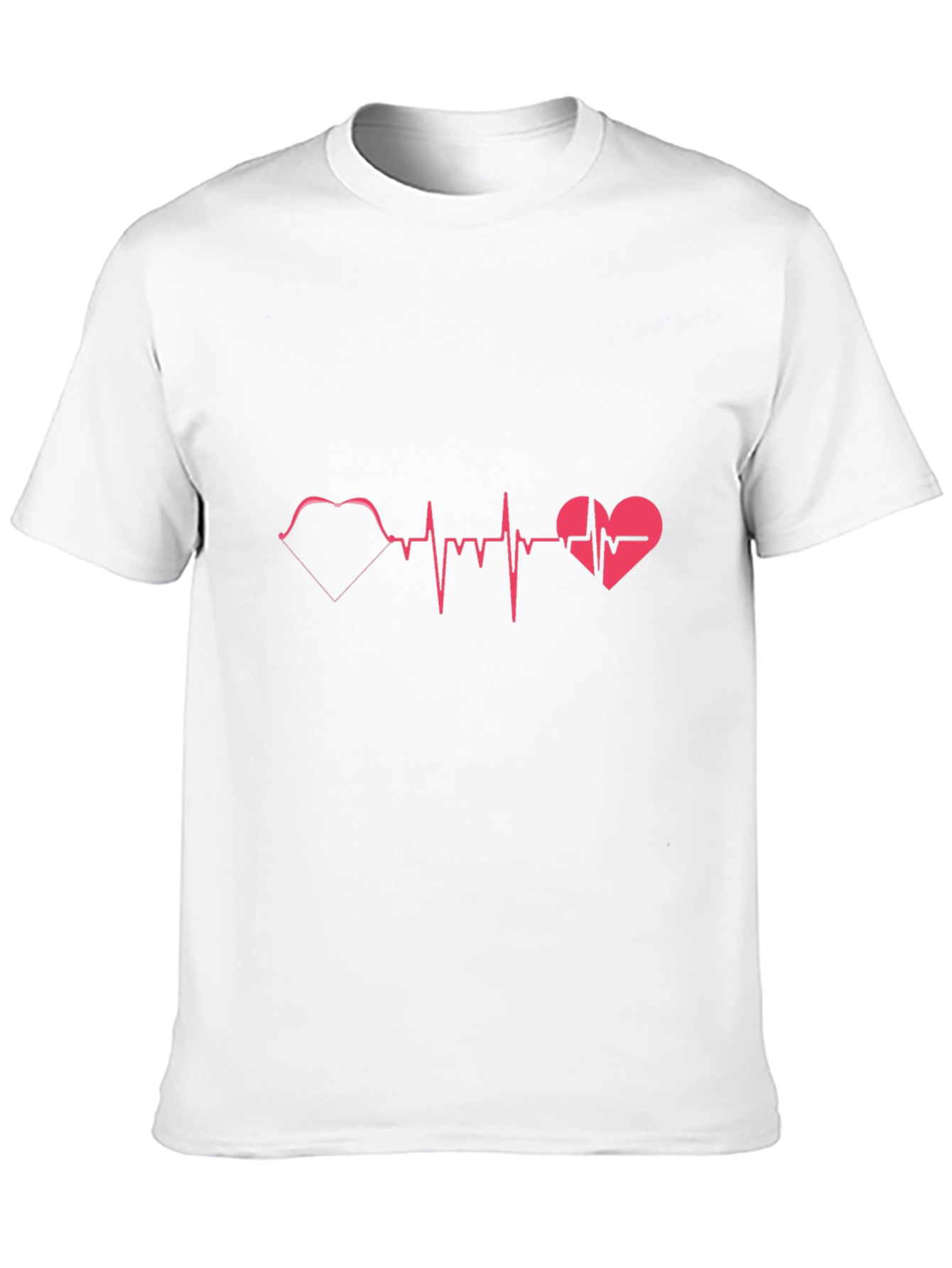 Heartbeat Heart Love Graphic T-Shirt