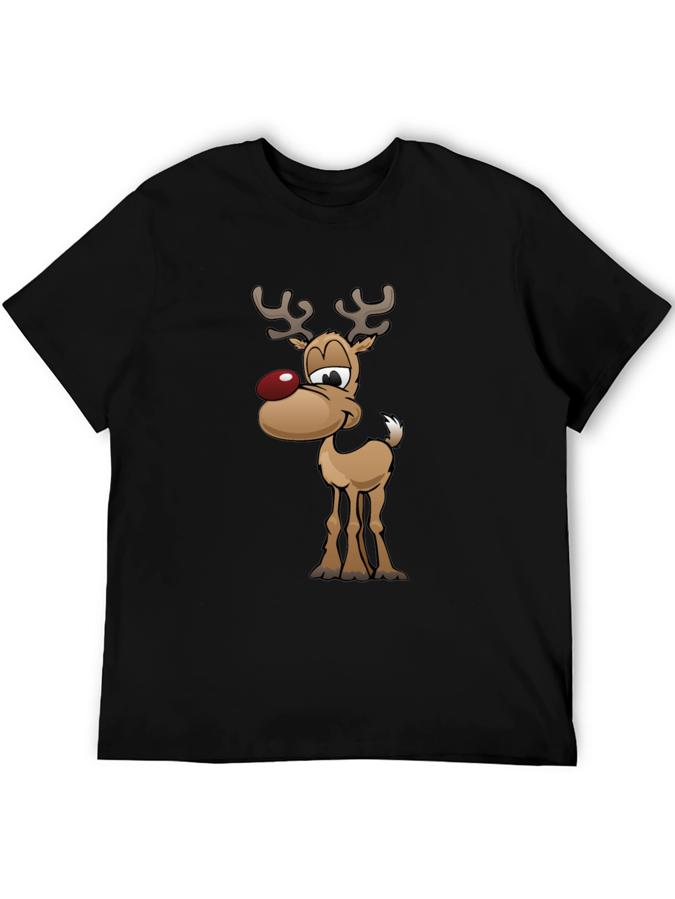 Festive Reindeer Graphic Tee - Holiday Fun!