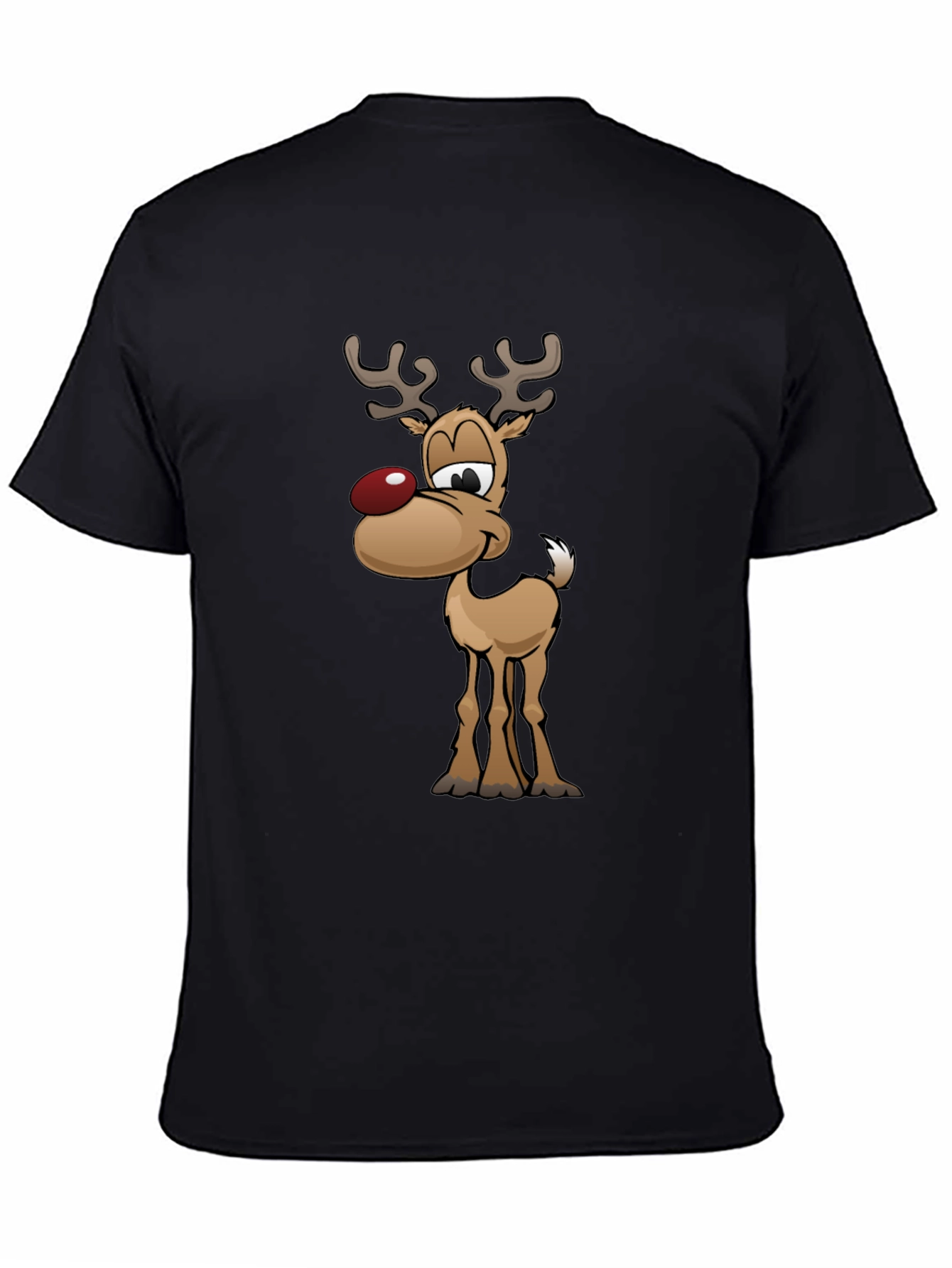 Festive Reindeer Graphic Tee - Holiday Fun!