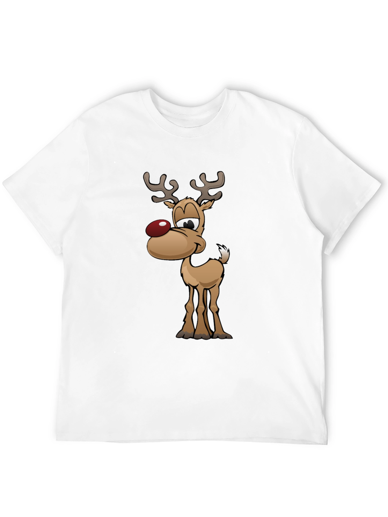 Festive Reindeer Graphic Tee - Holiday Fun!