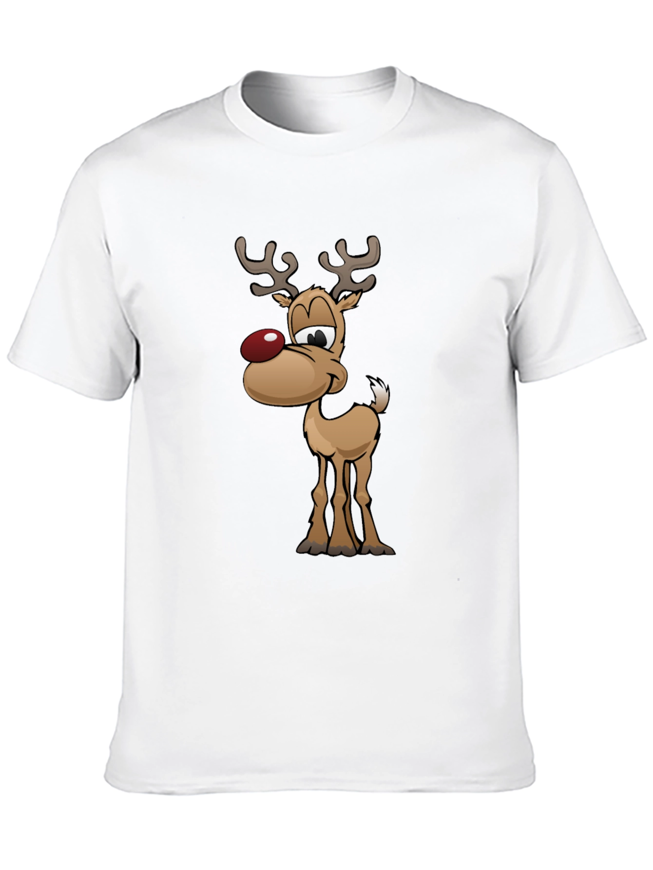 Festive Reindeer Graphic Tee - Holiday Fun!