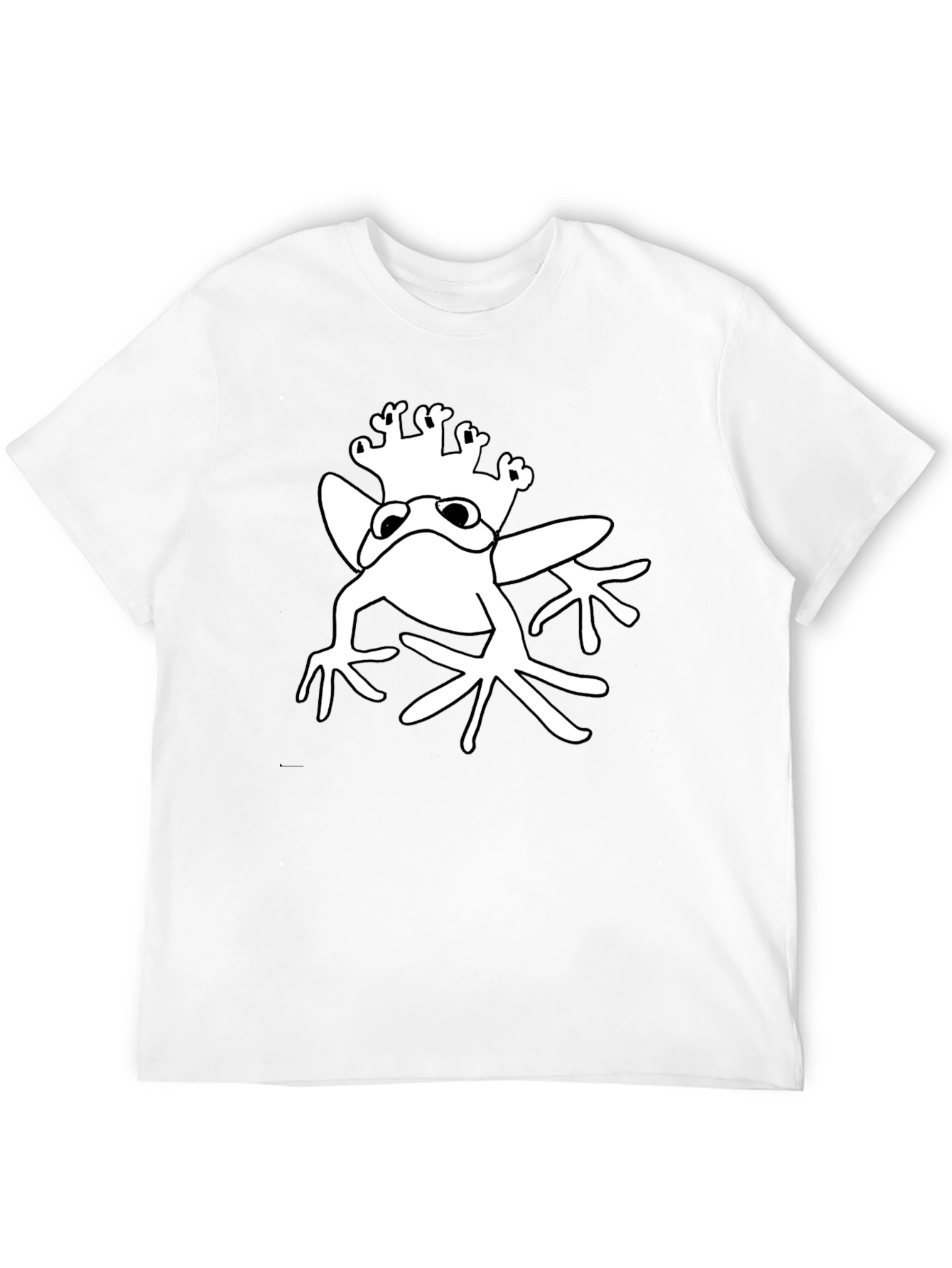 Frog Prince Graphic Tee - Black Cotton T-Shirt