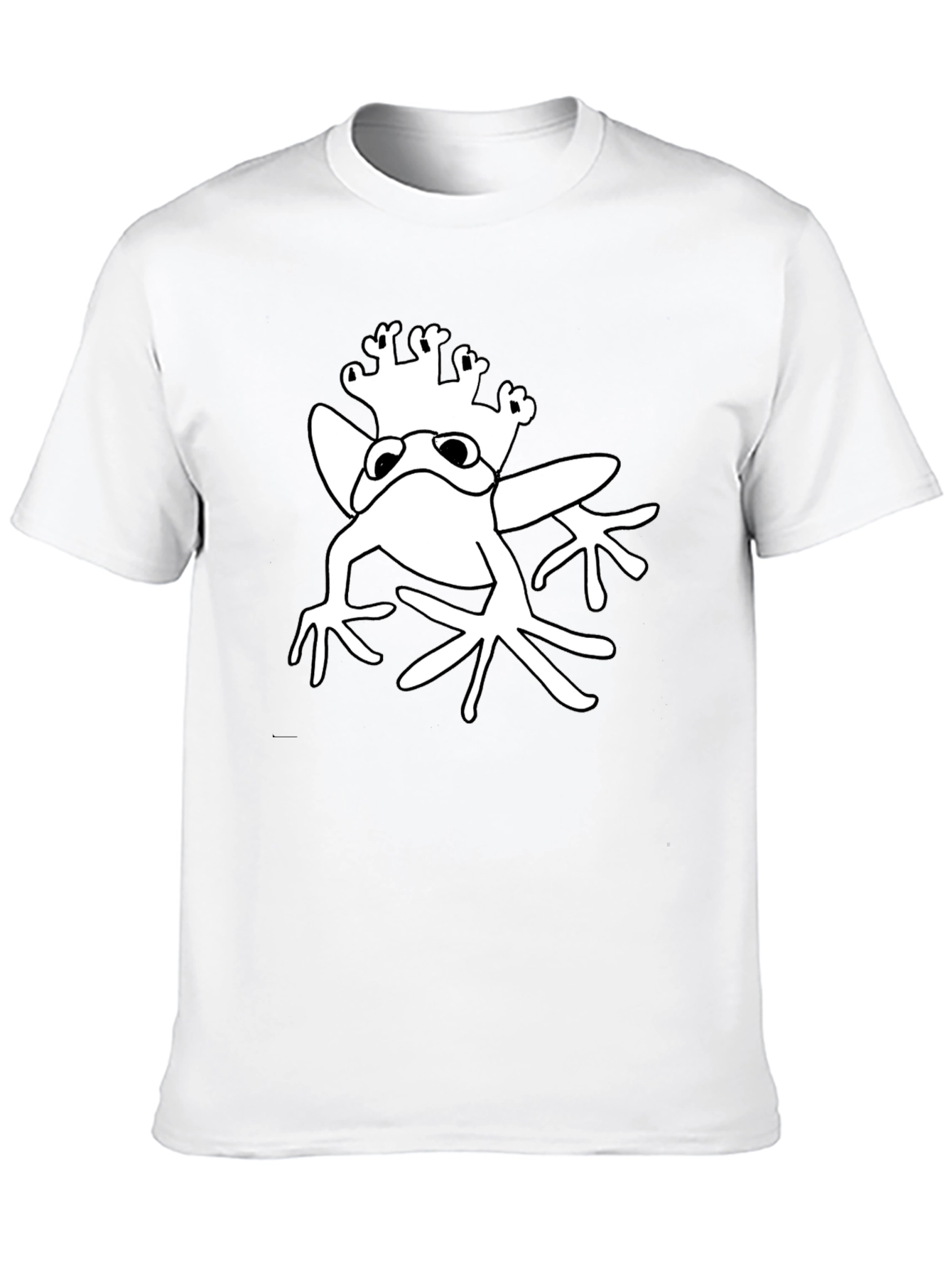 Frog Prince Graphic Tee - Black Cotton T-Shirt