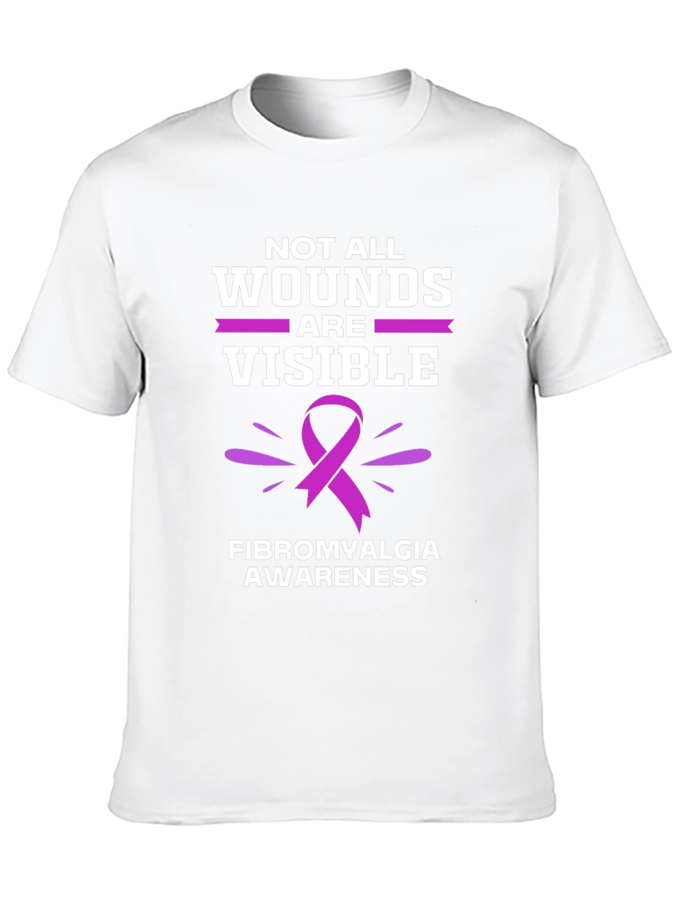 Fibromyalgia Awareness T-Shirt - Not All Wounds Are Visible