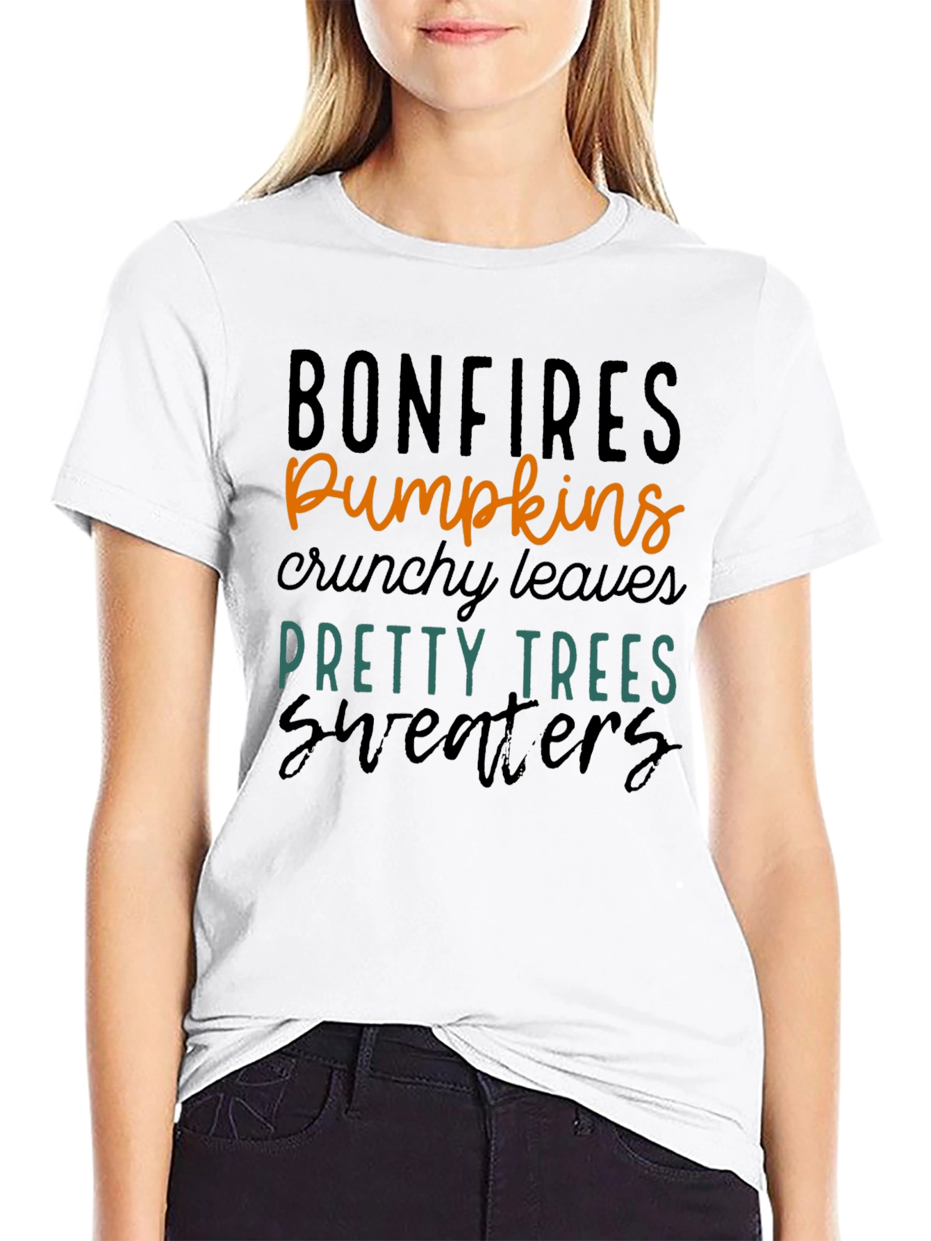 Bonfires Pumpkins Graphic T-Shirt