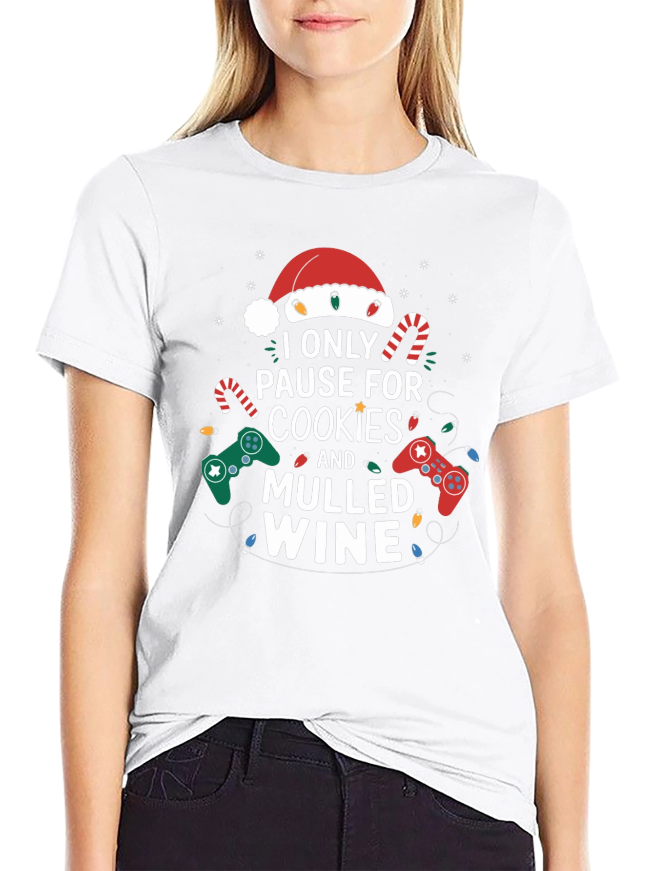 Gamer Christmas T-Shirt: Cookies & Mulled Wine