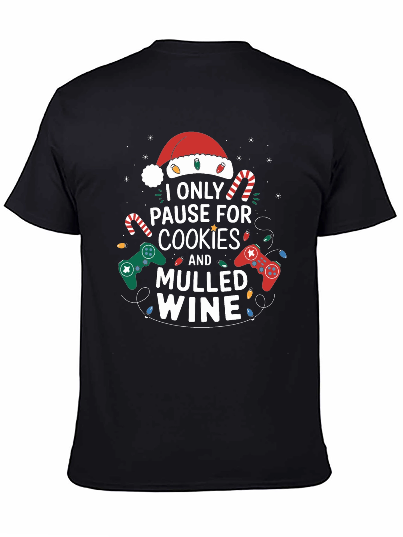 Gamer Christmas T-Shirt: Cookies & Mulled Wine