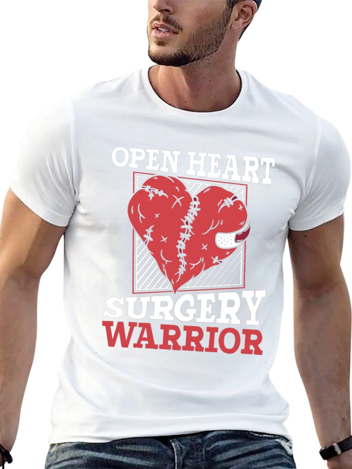 Open Heart Surgery Warrior Graphic Tee