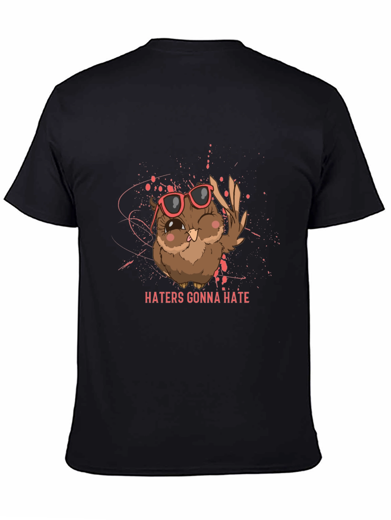 Haters Gonna Hate Owl T-Shirt - Funny Graphic Tee