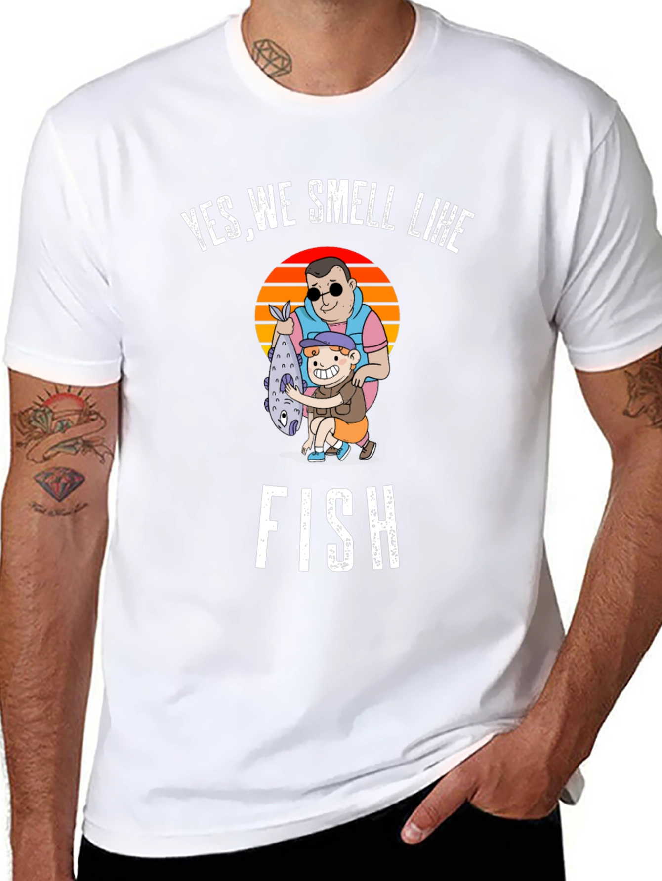 Yes We Smell Like Fish Graphic T-Shirt