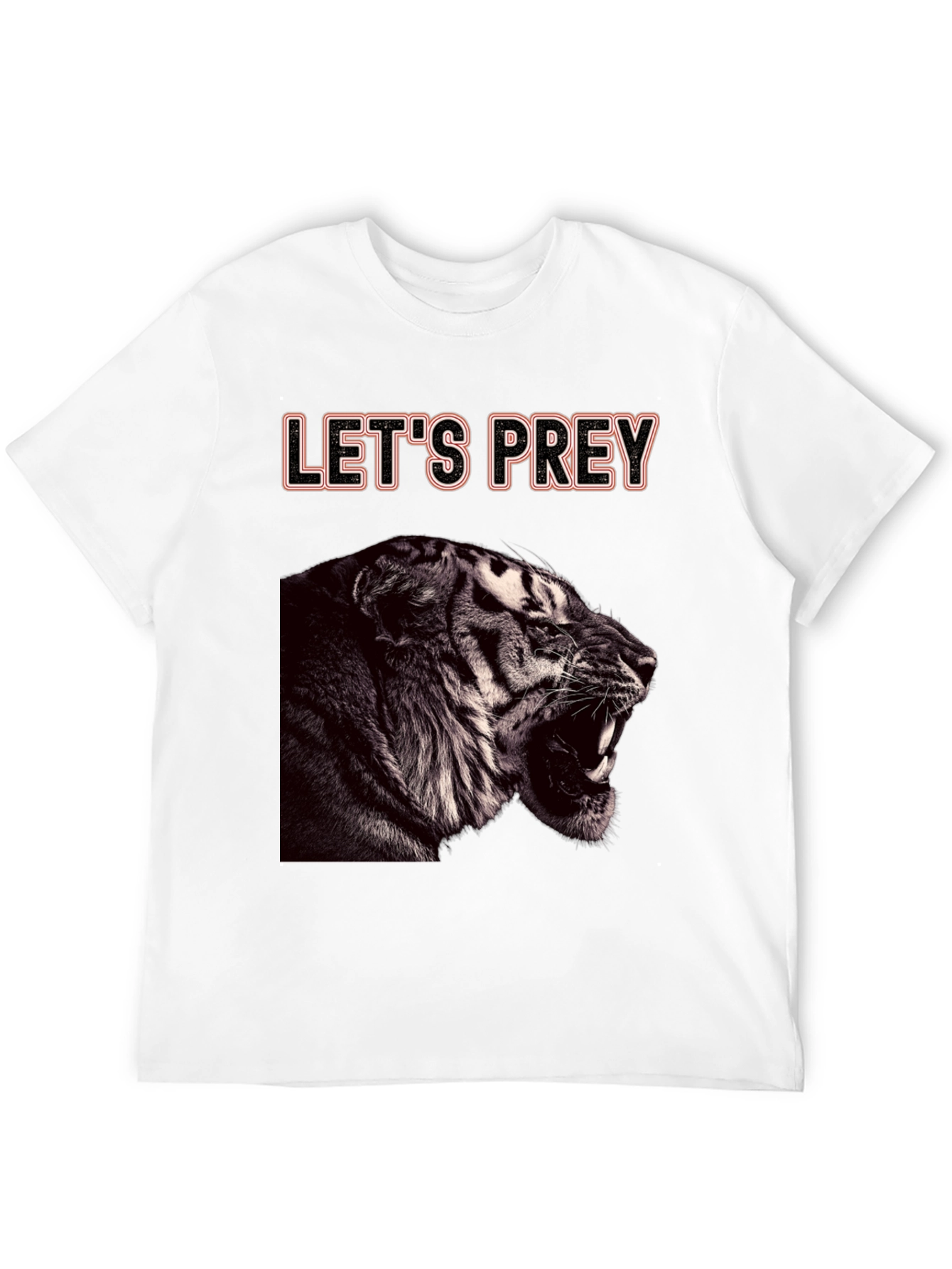 Lets Prey Tiger Graphic Tee - Black
