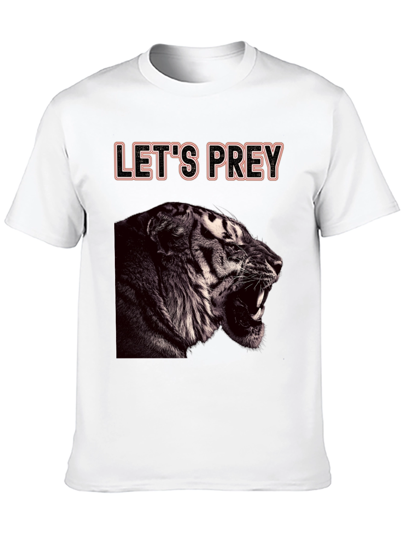 Lets Prey Tiger Graphic Tee - Black